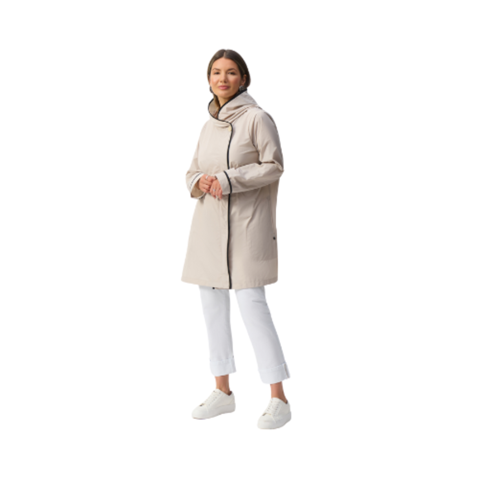 Joseph Ribkoff Joseph Ribkoff - Memory Hooded Trapeze Coat