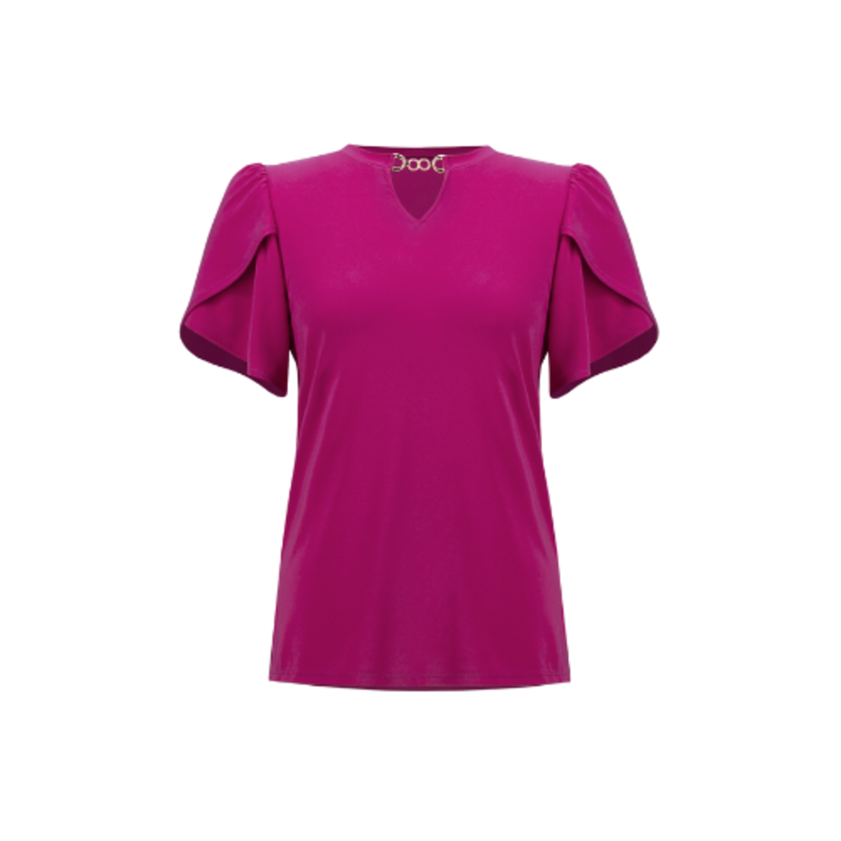 Joseph Ribkoff Joseph Ribkoff - V-neck Puff-sleeve Pullover