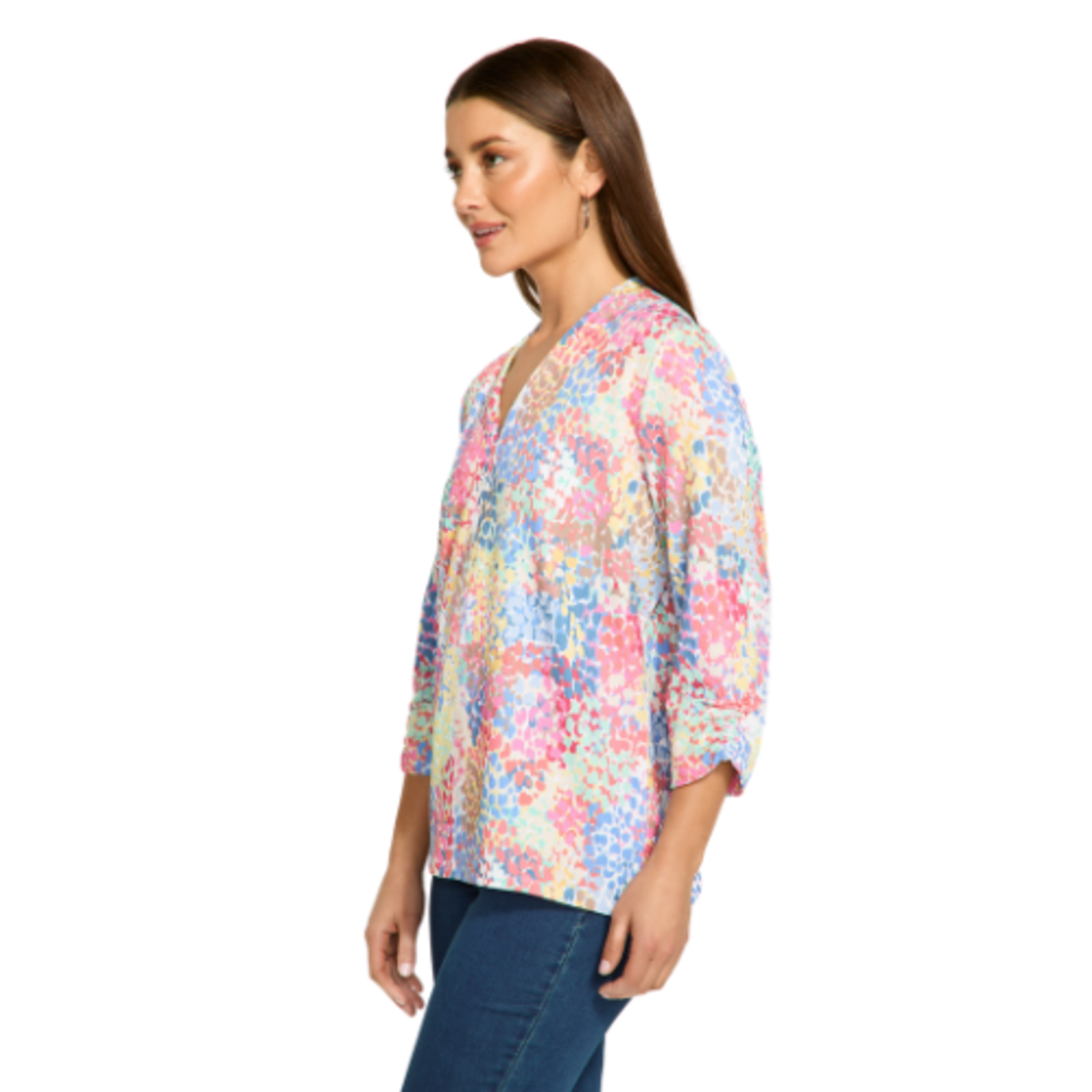 French Dressing Jeans French Dressing - 3/4 Sleeve V-Neck Top