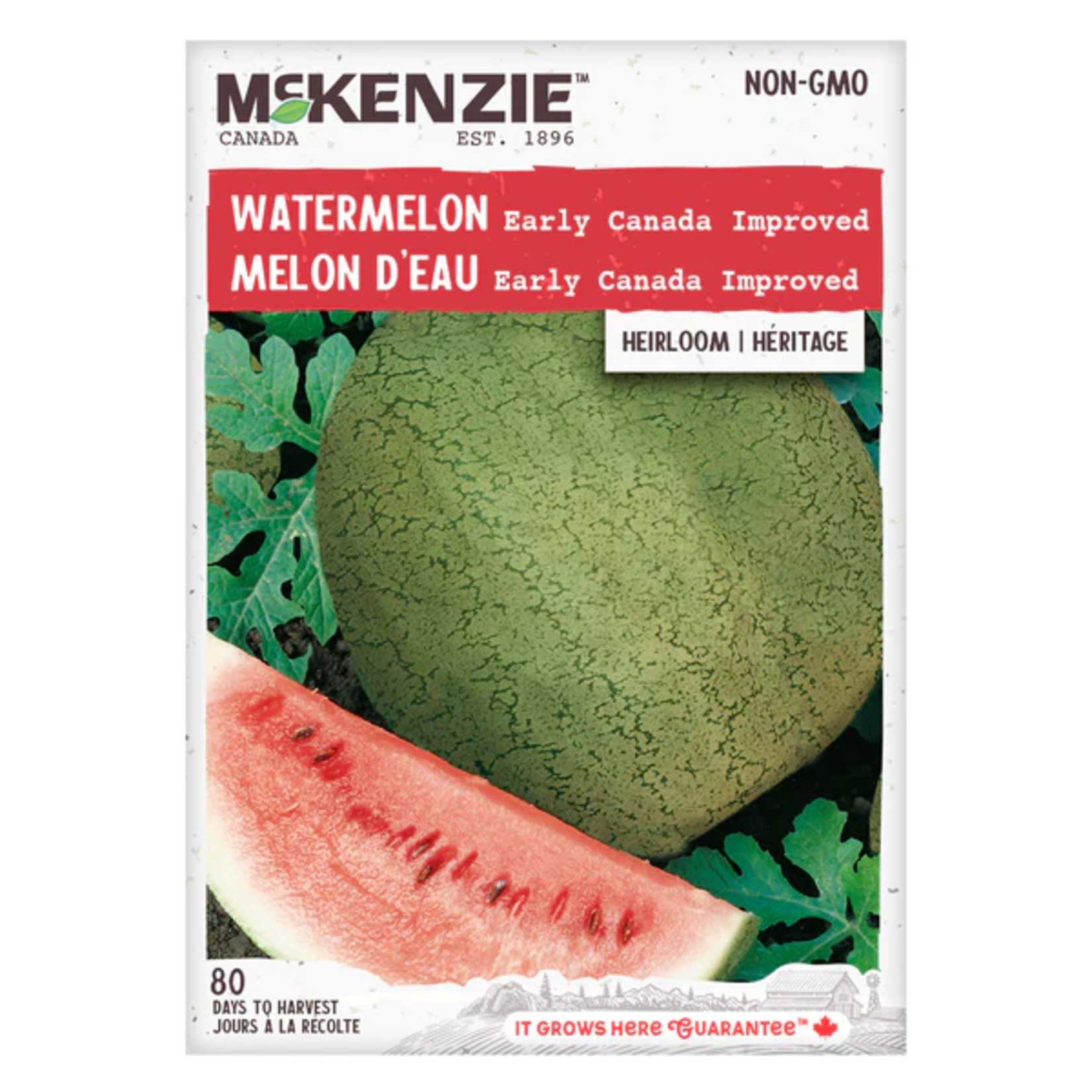 McKenzie Seeds McKenzie Seeds - Vegetable - Seed - Watermelon Early Canada Improv