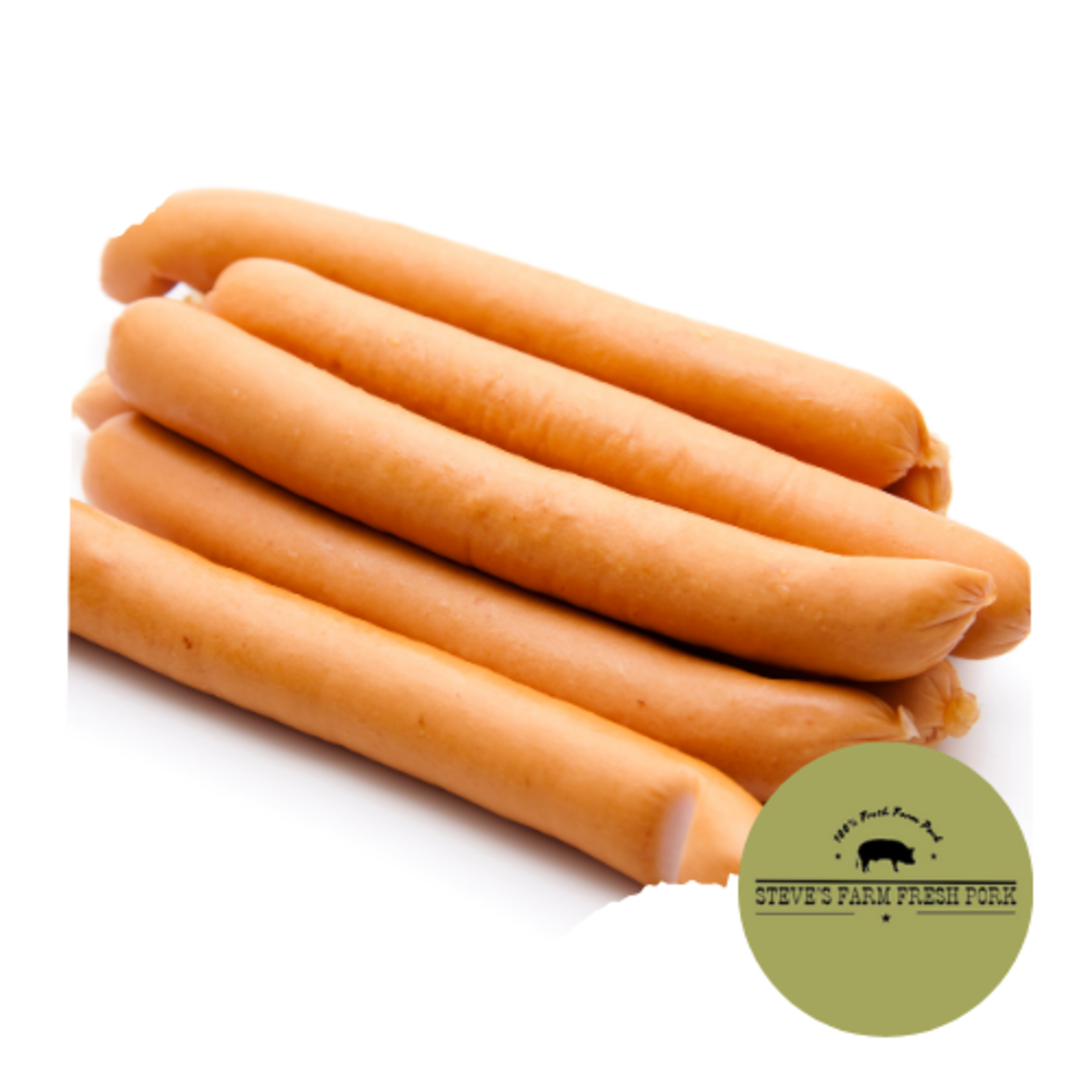 Steve's Farm Fresh Pork Steve's Farm Fresh Pork - Frankfurters - 4pk