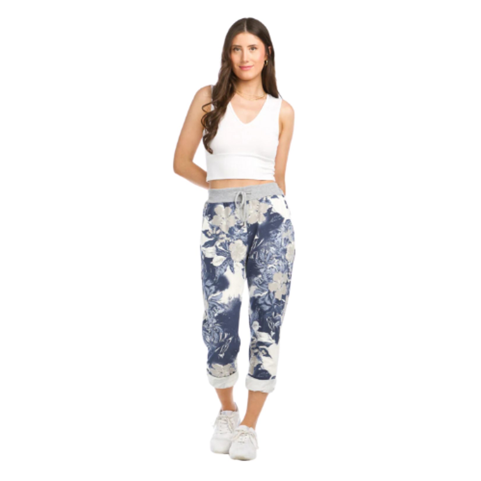 Papillon Papillon - Tropical Stretch Cotton Blend Pants