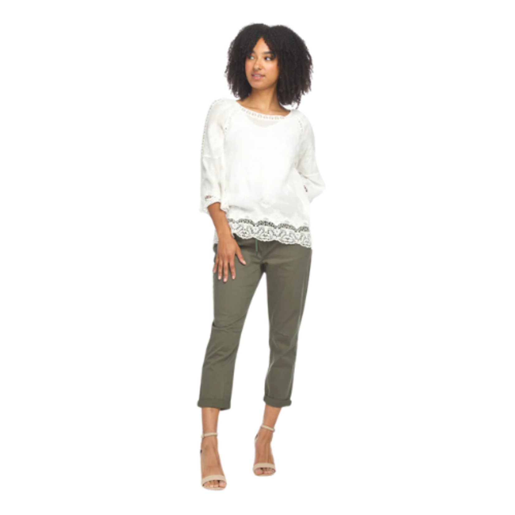 Papillon - Floral Cropped Wide Leg Pants