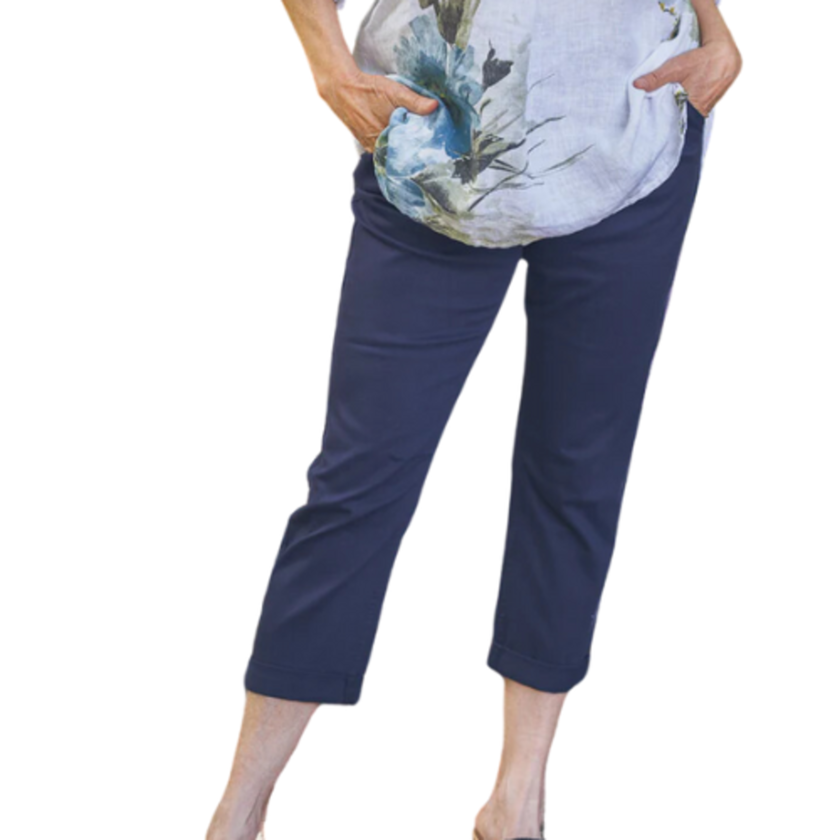 Papillon - Floral Cropped Wide Leg Pants