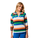 Tribal Printed Drawstring Raglan Hoodie