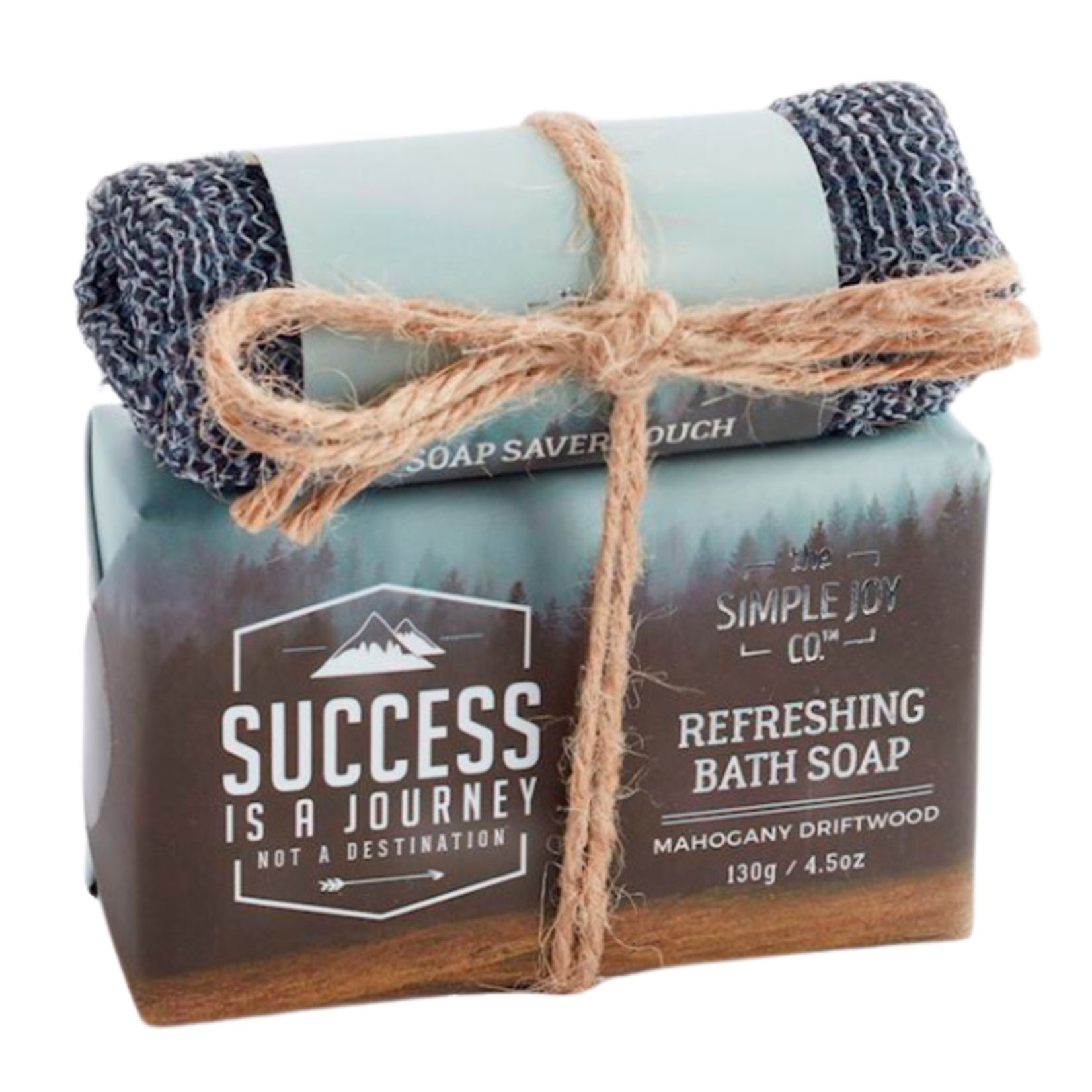 Simple Joy - Scented Bath Soap & Soap Saver Pouch Gift Set