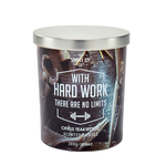 Scented Jar Candle w/ Silver Lid - Citrus/Teakwood