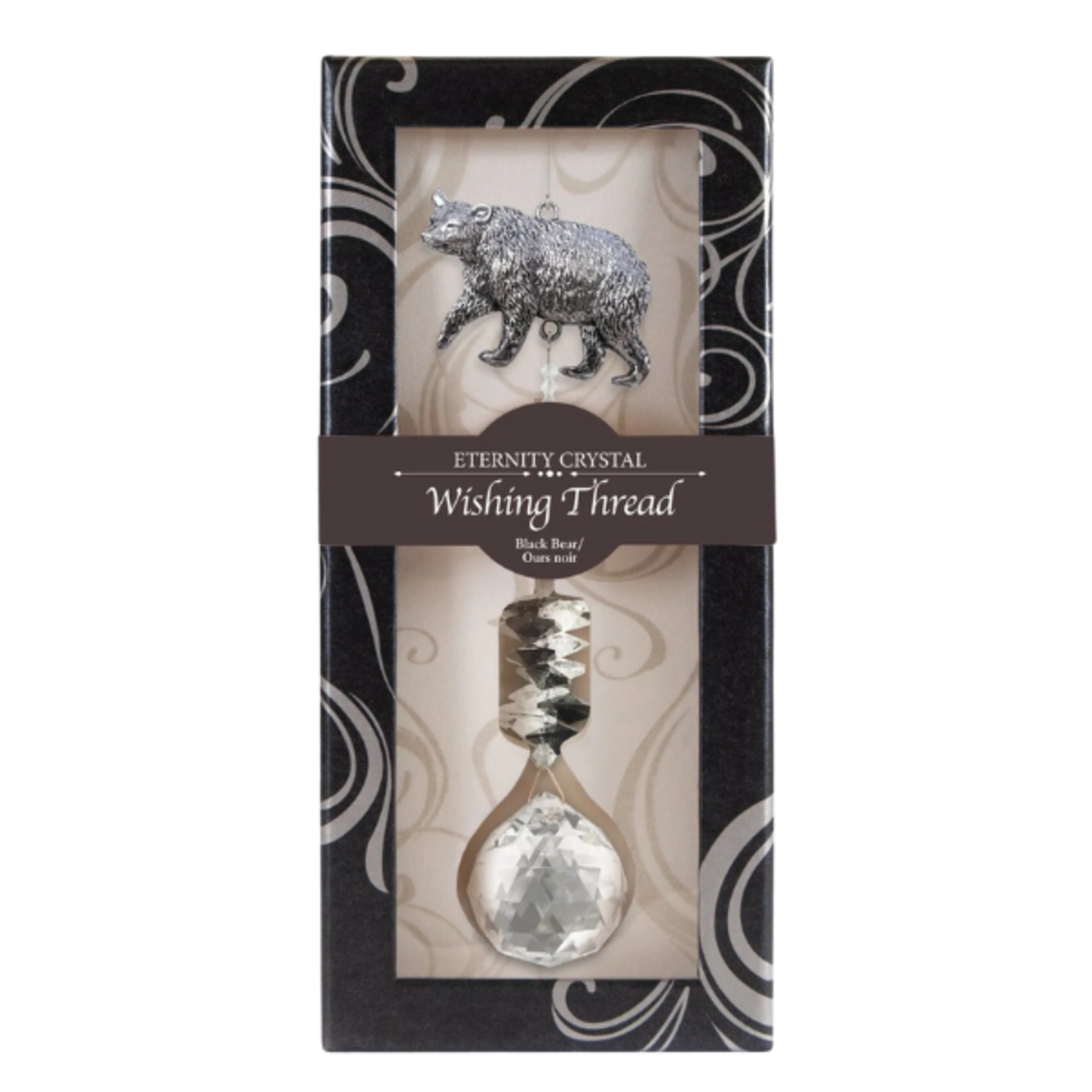 Wishing Thread - Eternity Crystal -  Black Bear