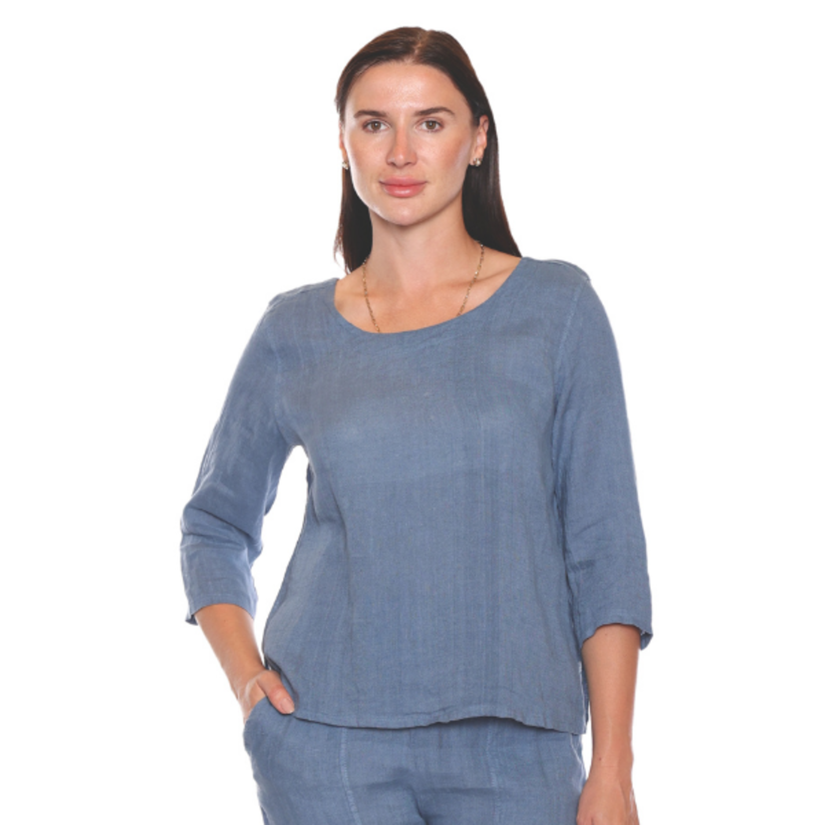 Sorella - Long Sleeve Boat Neck Top