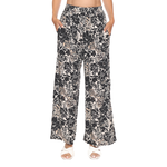 Wide Leg Floral Pattern Pant