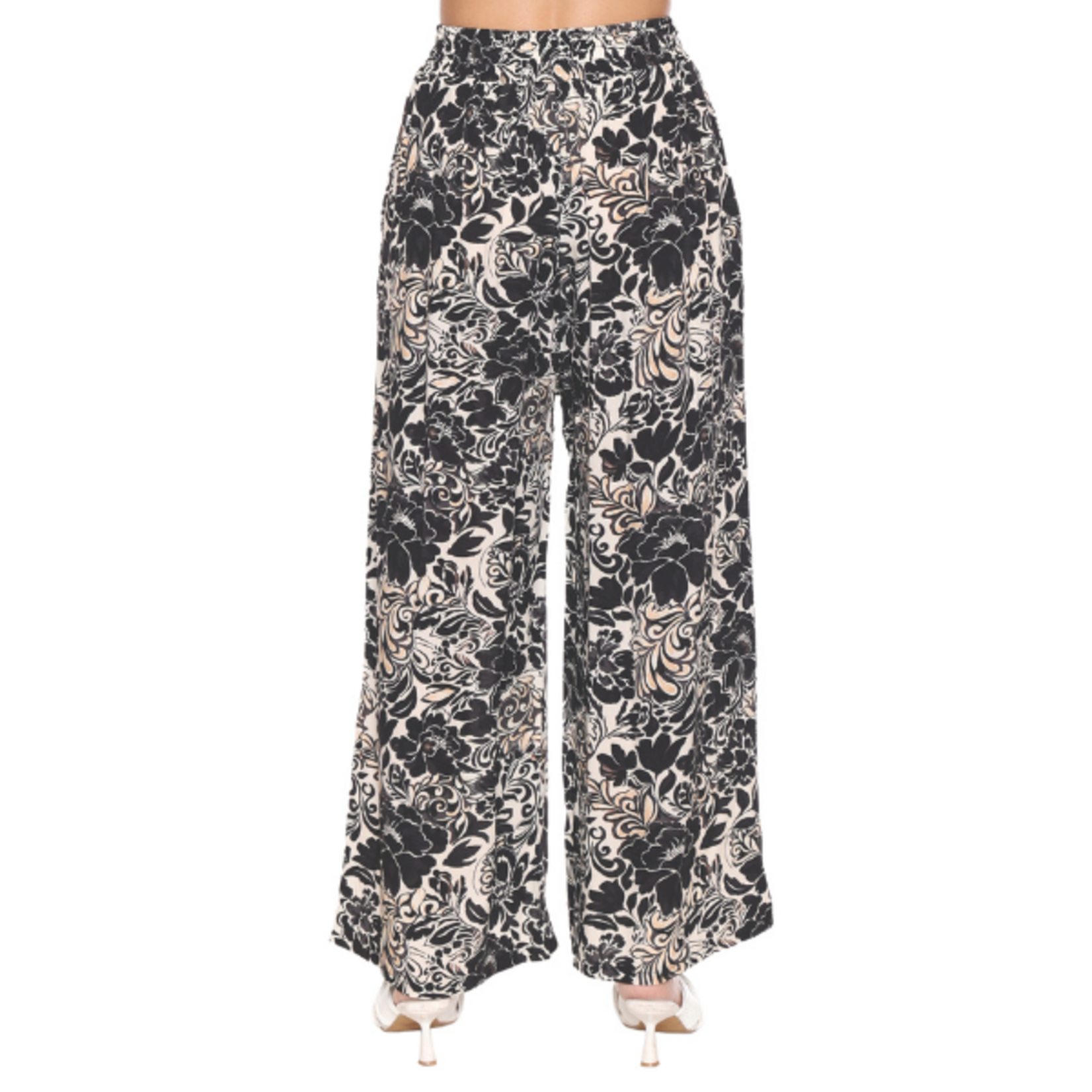 Sorella Sorella - Wide Leg Floral Pattern Pant