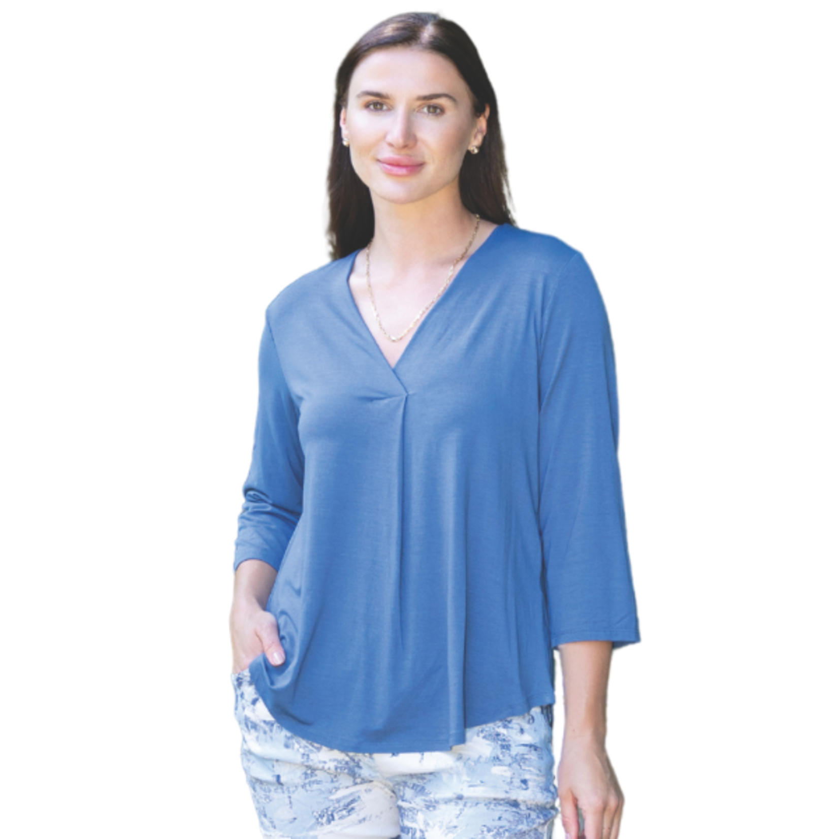 Sorella Sorella - Long Sleeve V-Neck Top