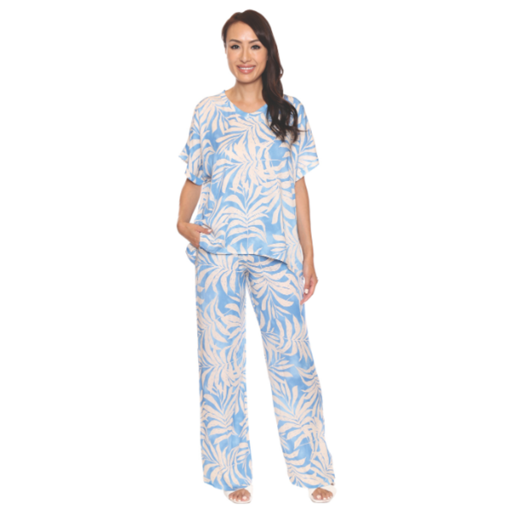 Sorella Sorella - Patterned Top & Pant Set