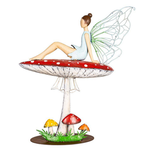 Evergreen Enterprises Metal & Glass Fairy Statuary