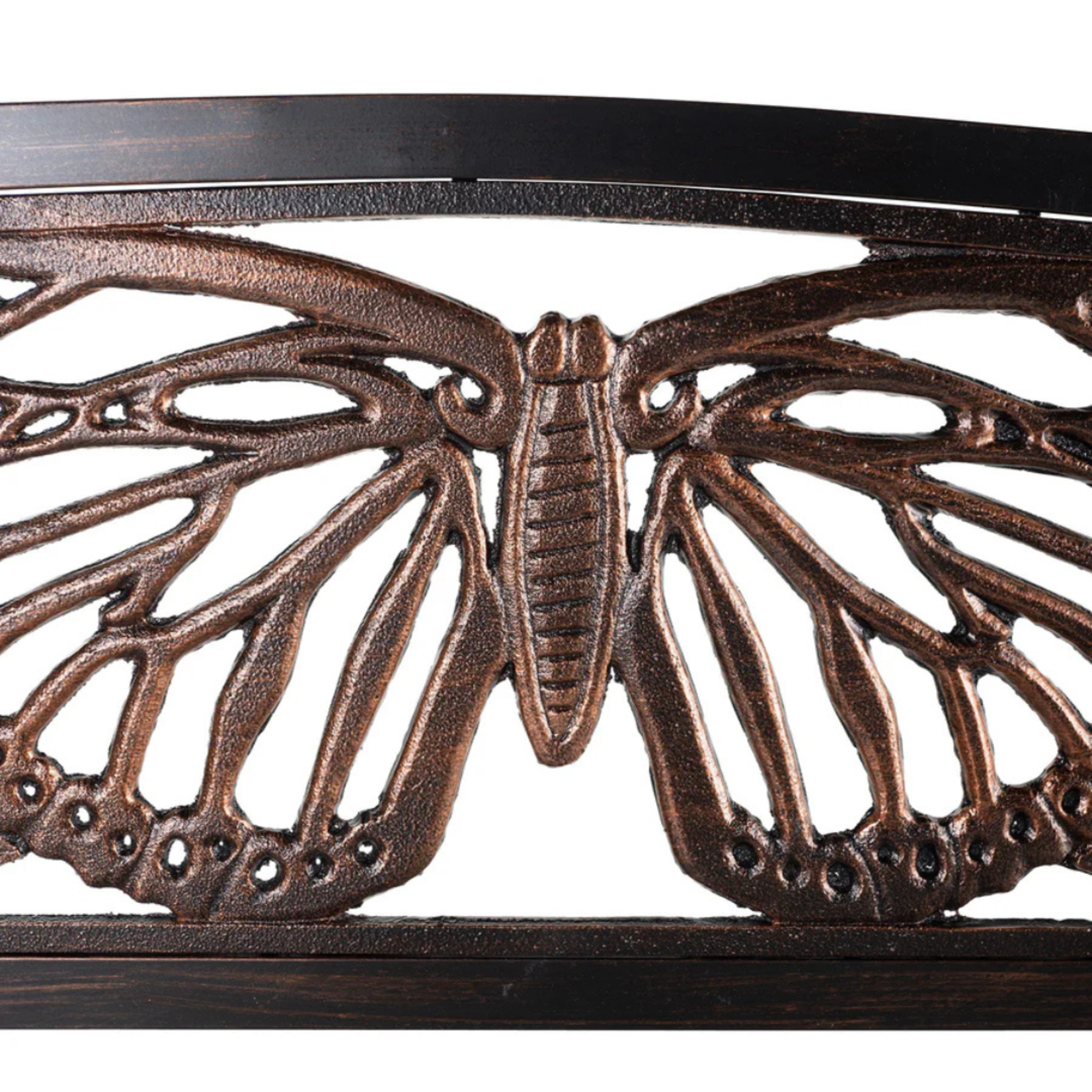 Evergreen Enterprises Garden Metal Bench, Butterfly