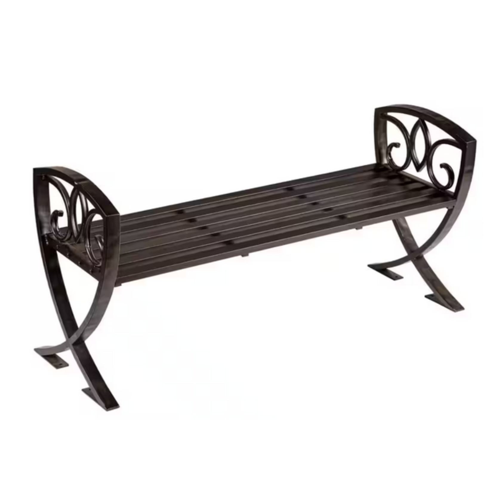 Garden Metal Shield Bench