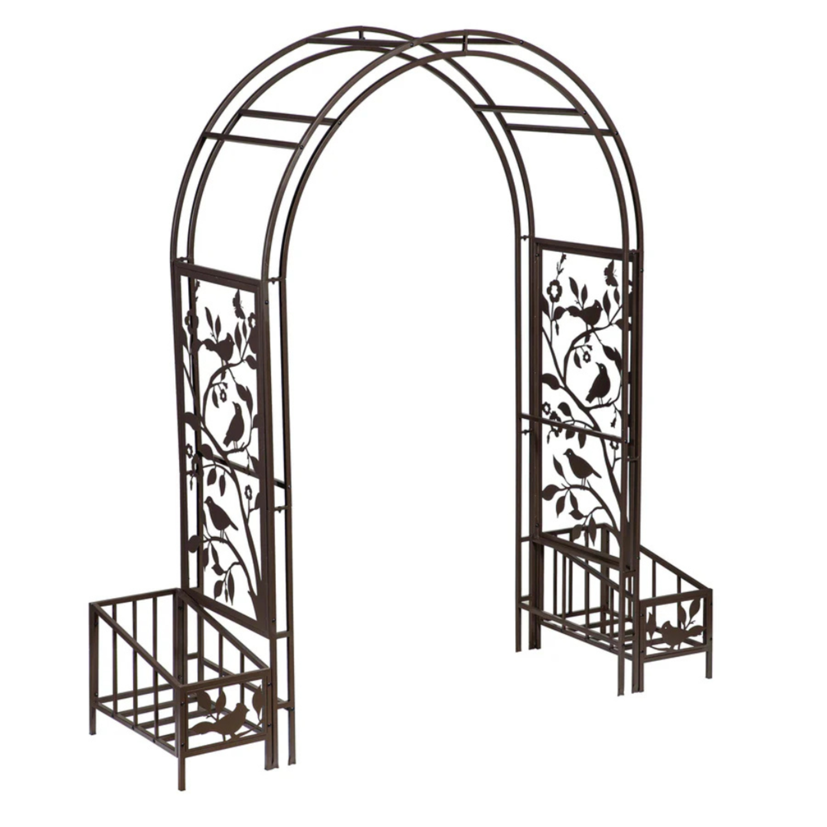 Evergreen Enterprises Metal Song Bird Arbor With Planters
