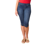 Tribal Pull-On Stretch Denim Capris