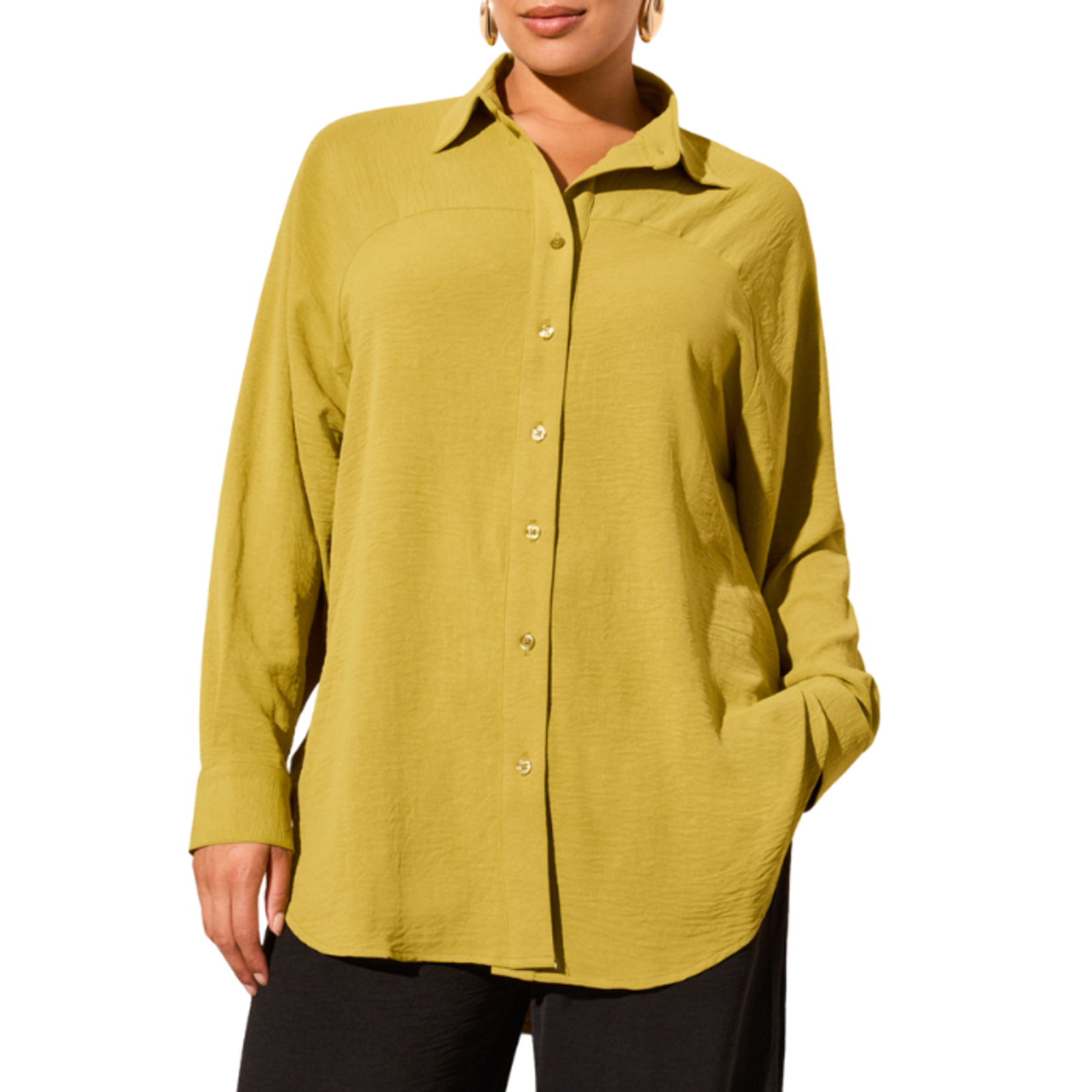 Tribal Tribal - Flowy Raglan Sleeve Shirt