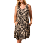 Tribal Printed Sleeveless Dress