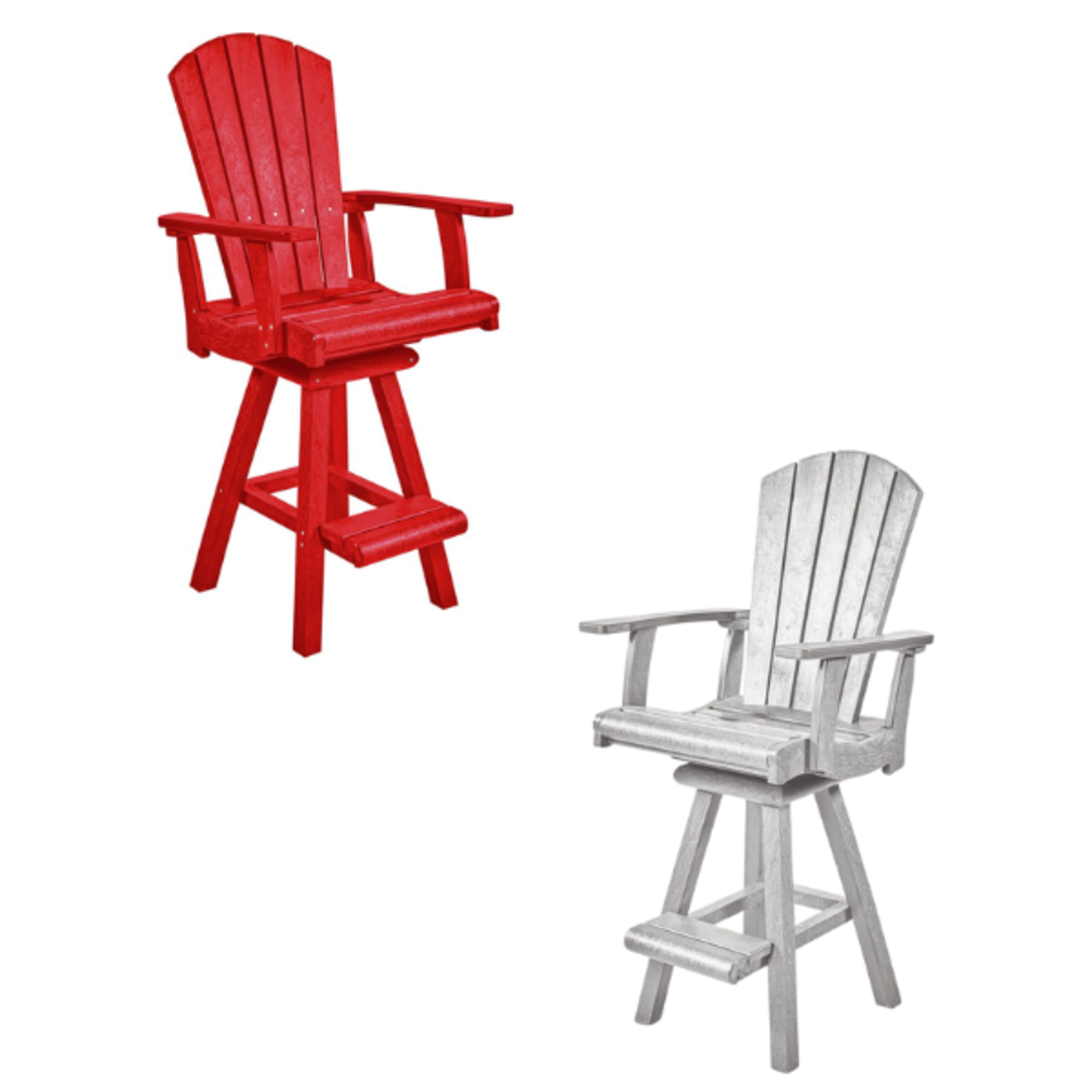C.R. Plastics C.R. Plastics - Swivel Pub Arm Chair -