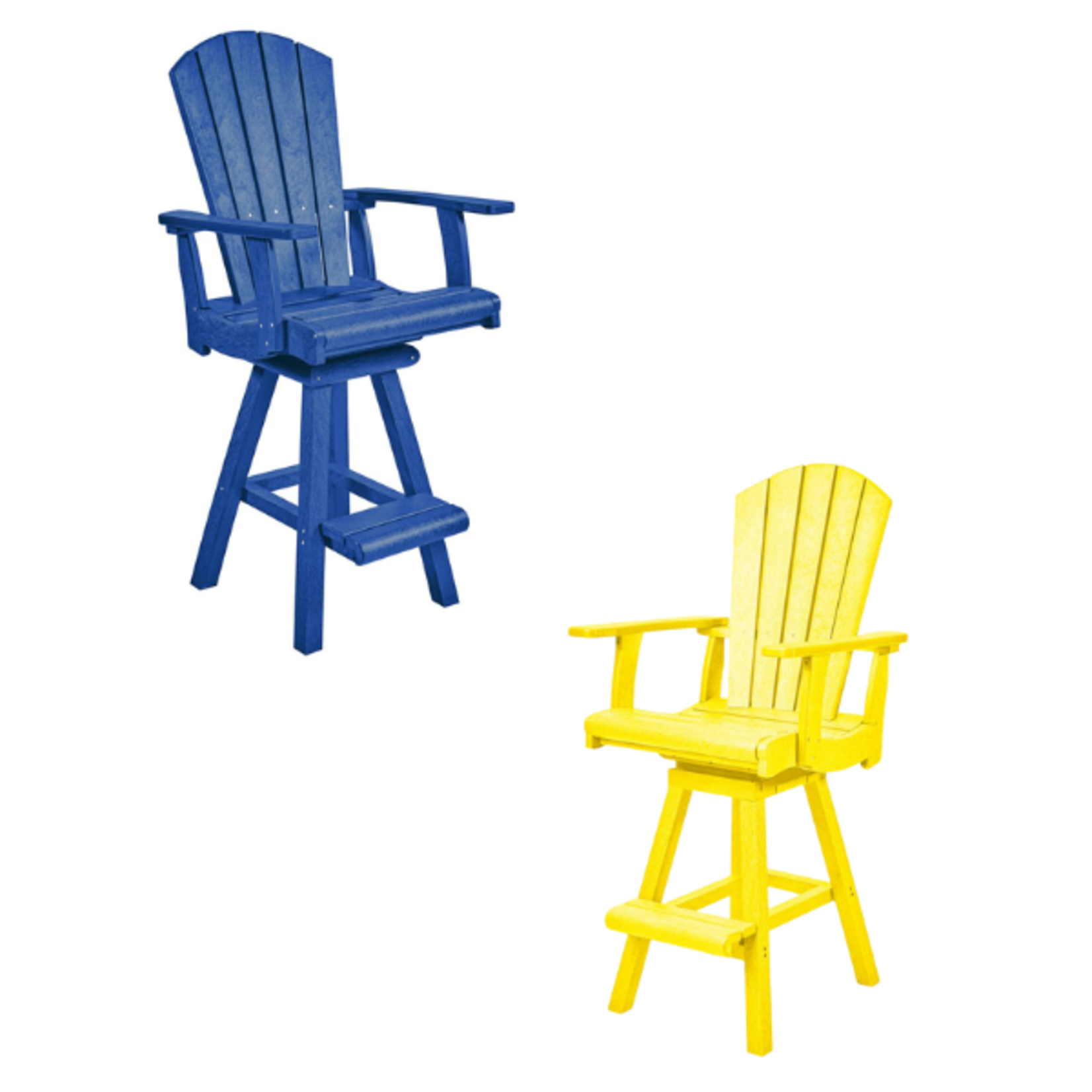 C.R. Plastics C.R. Plastics - Swivel Pub Arm Chair -