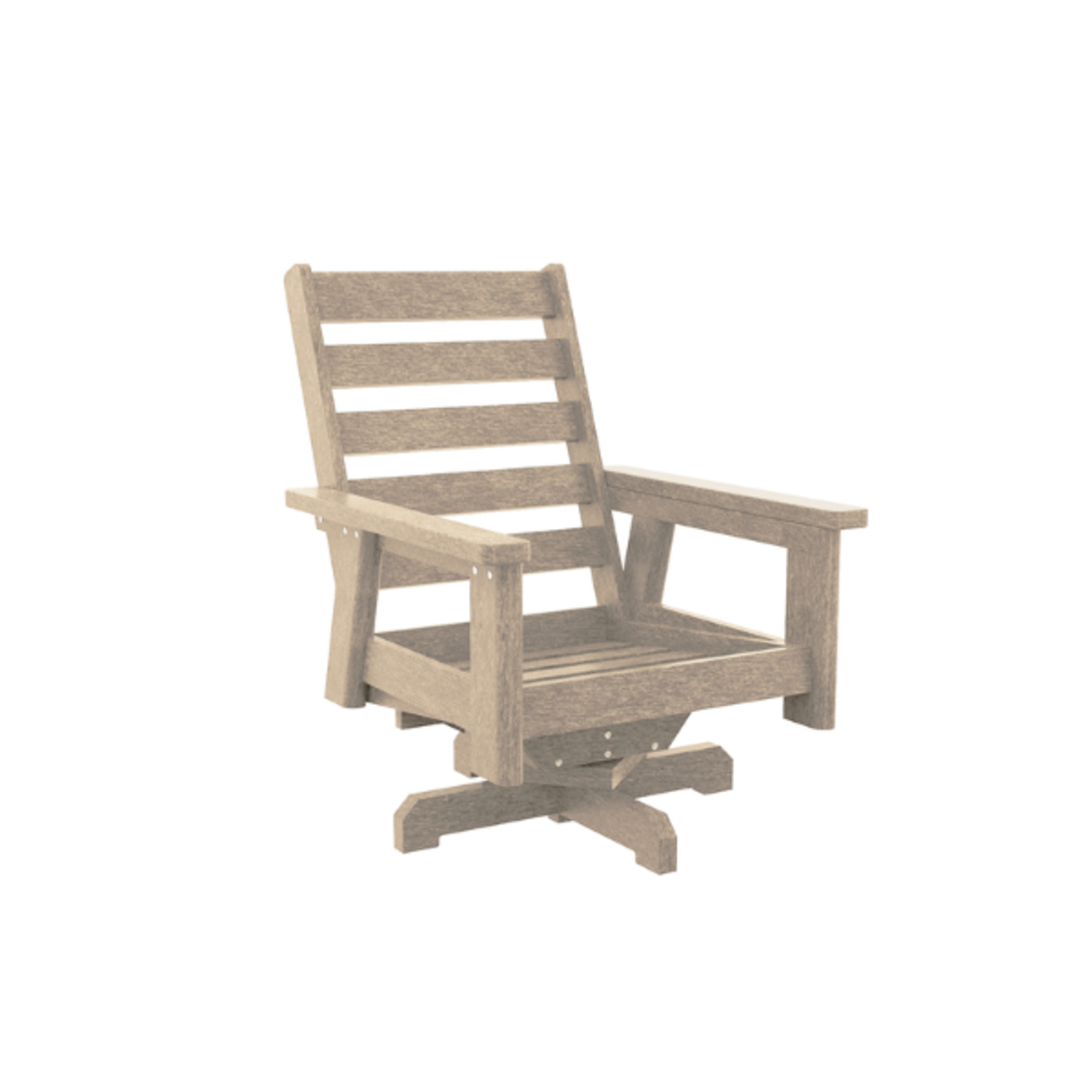 C.R. Plastics C.R. Plastics - Charleston High Back Swivel Arm Chair