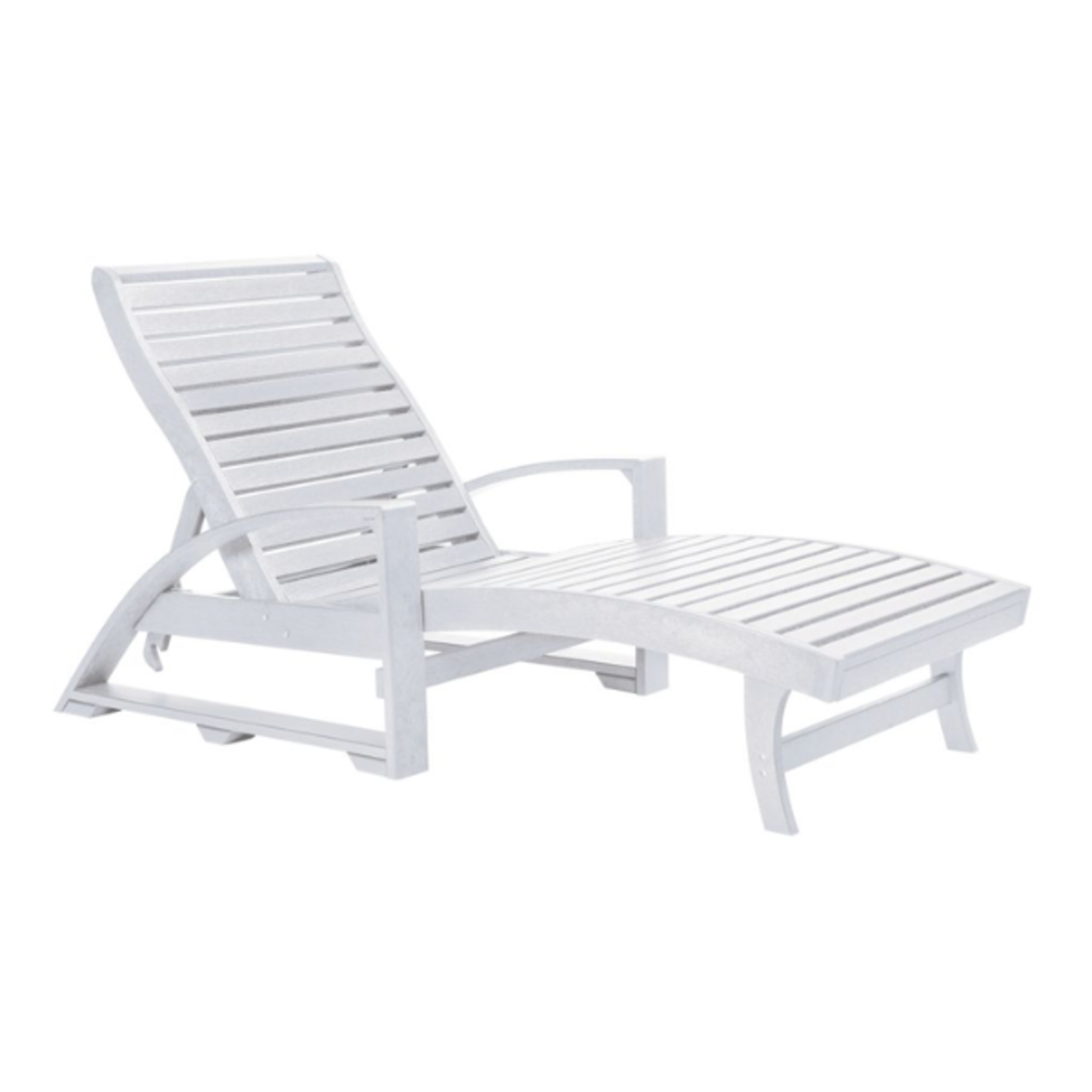 C.R. Plastics C.R. Plastic - St. Tropez Chaise Lounger w/ Hidden Wheels