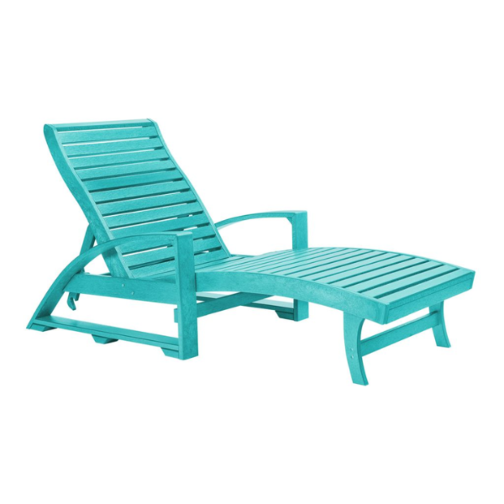 C.R. Plastics C.R. Plastic - St. Tropez Chaise Lounger w/ Hidden Wheels