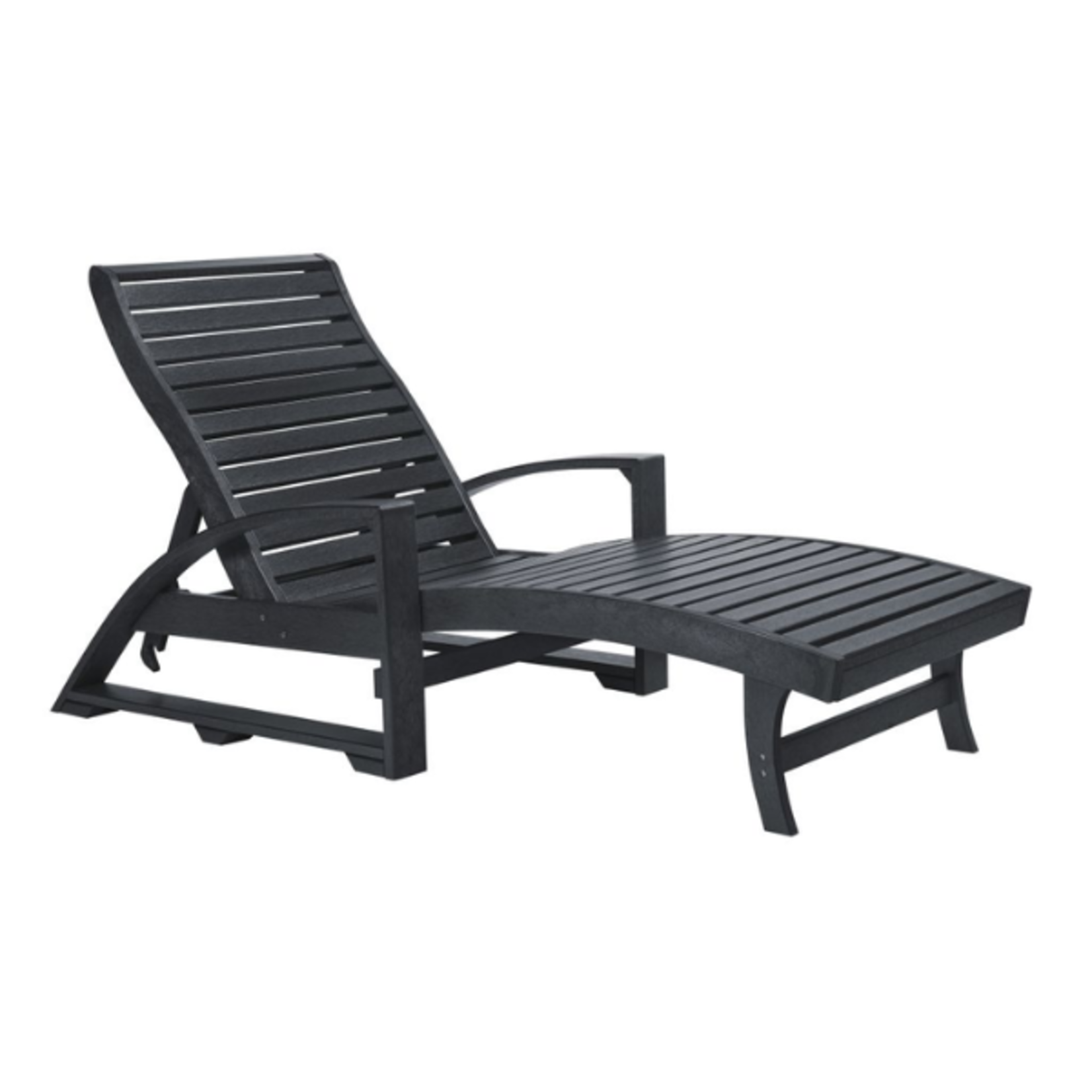 C.R. Plastics C.R. Plastic - St. Tropez Chaise Lounger w/ Hidden Wheels