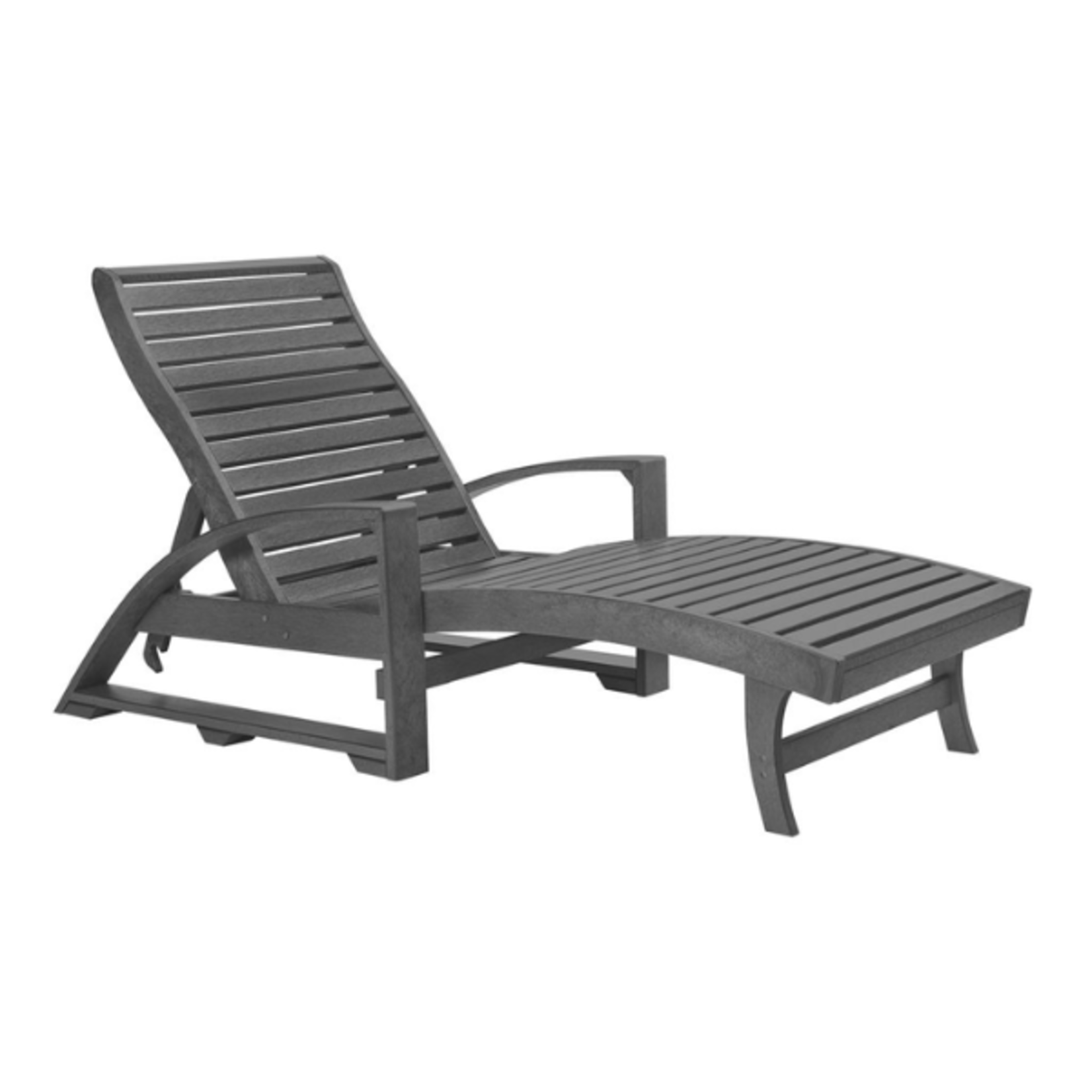 C.R. Plastics C.R. Plastic - St. Tropez Chaise Lounger w/ Hidden Wheels