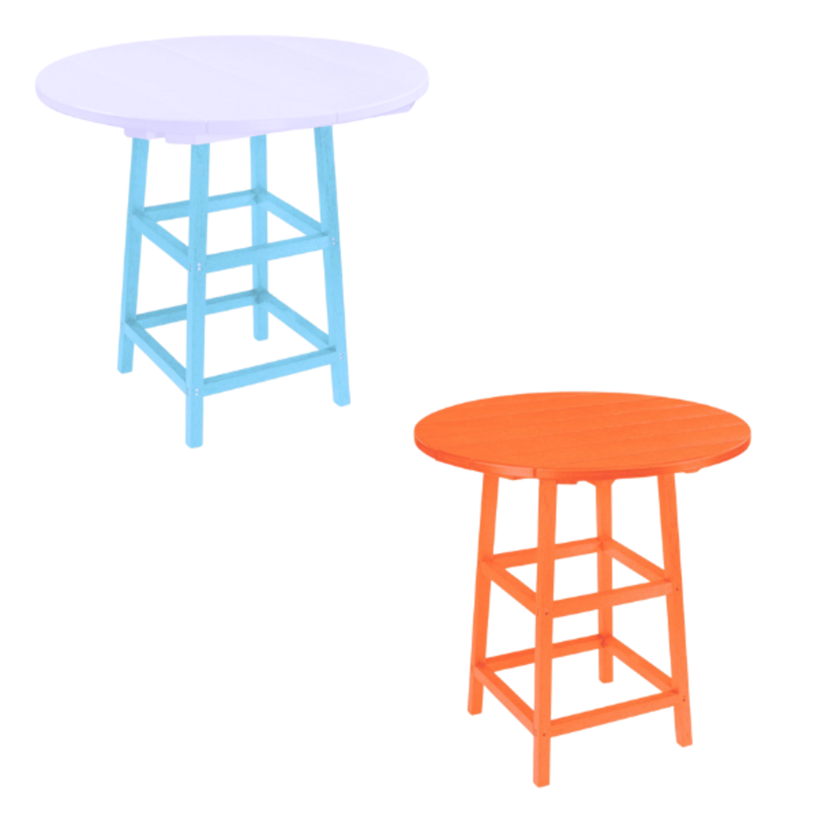 C.R. Plastics C.R. Plastic - 40" Pub Table Legs (Table Top Not Included)