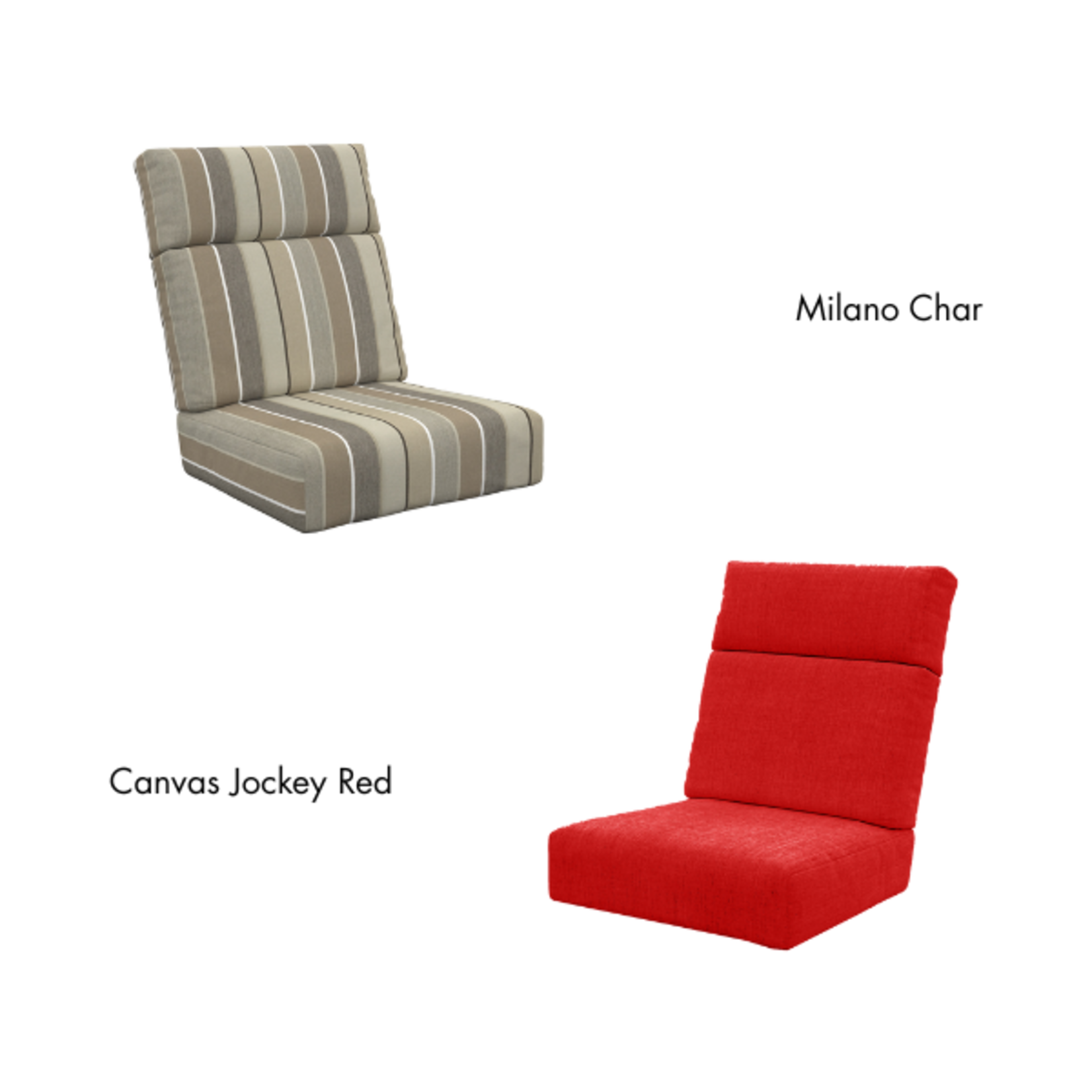 C.R. Plastics C.R. Plastics -High Back Deep Seating Cushion Set