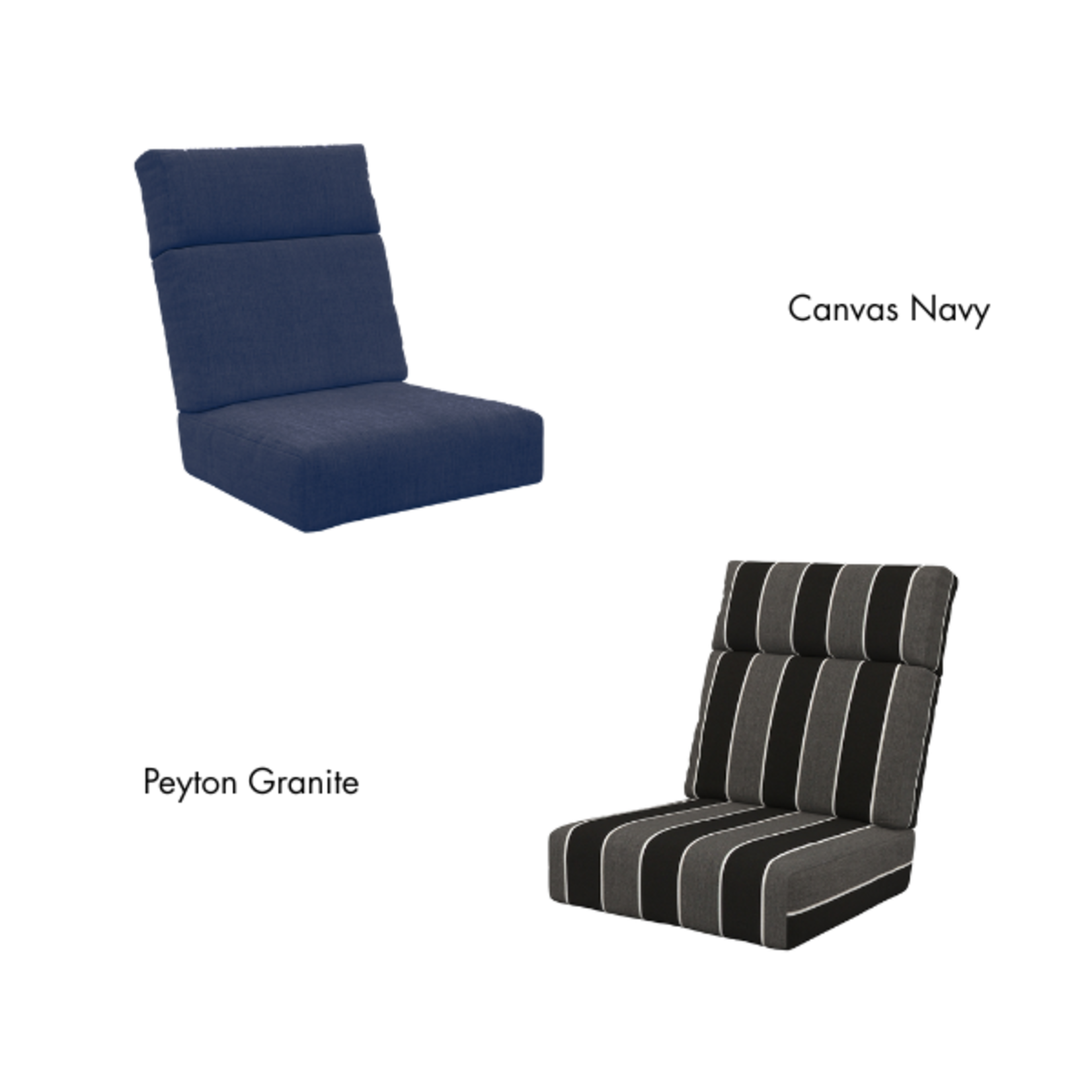 C.R. Plastics C.R. Plastics -High Back Deep Seating Cushion Set