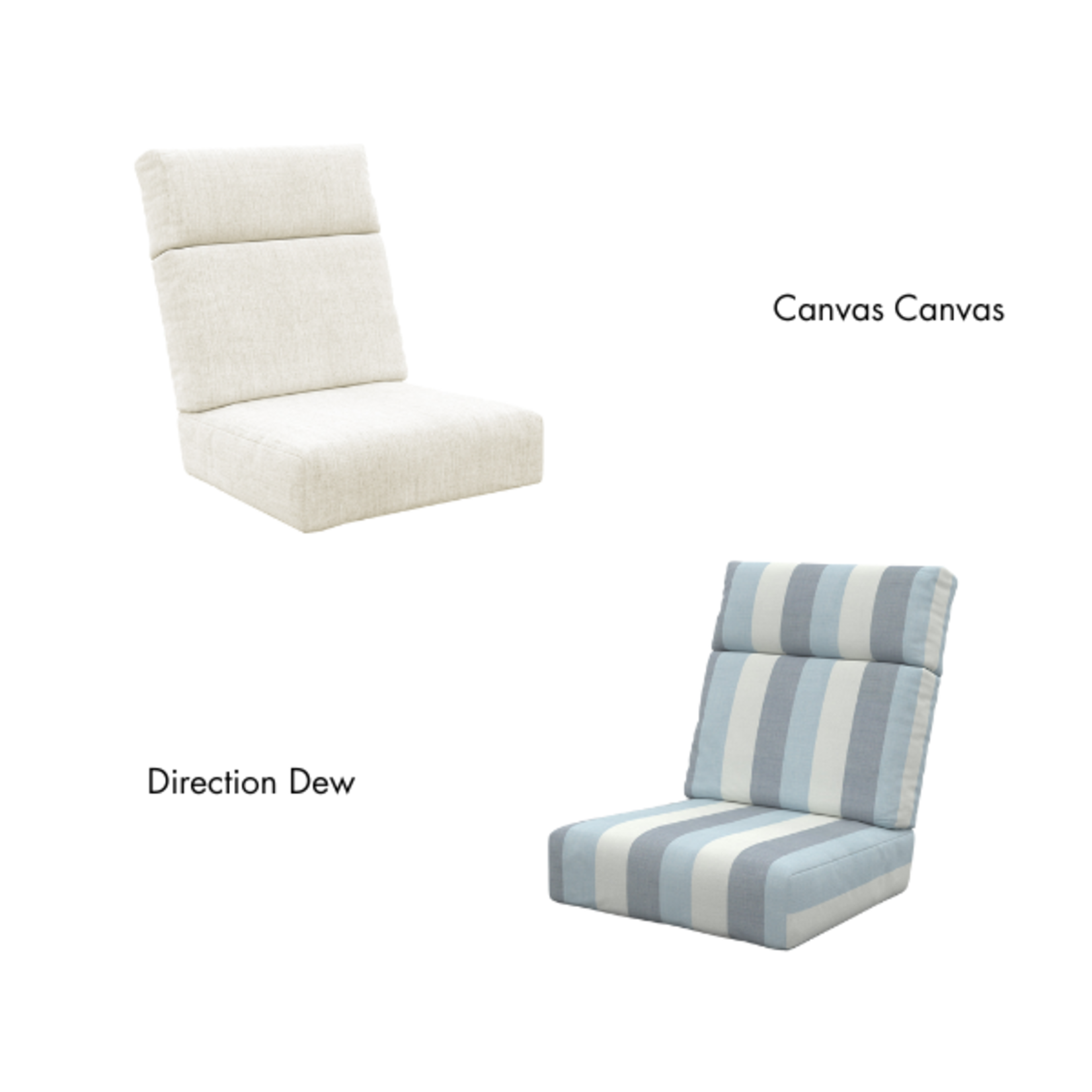 C.R. Plastics C.R. Plastics -High Back Deep Seating Cushion Set