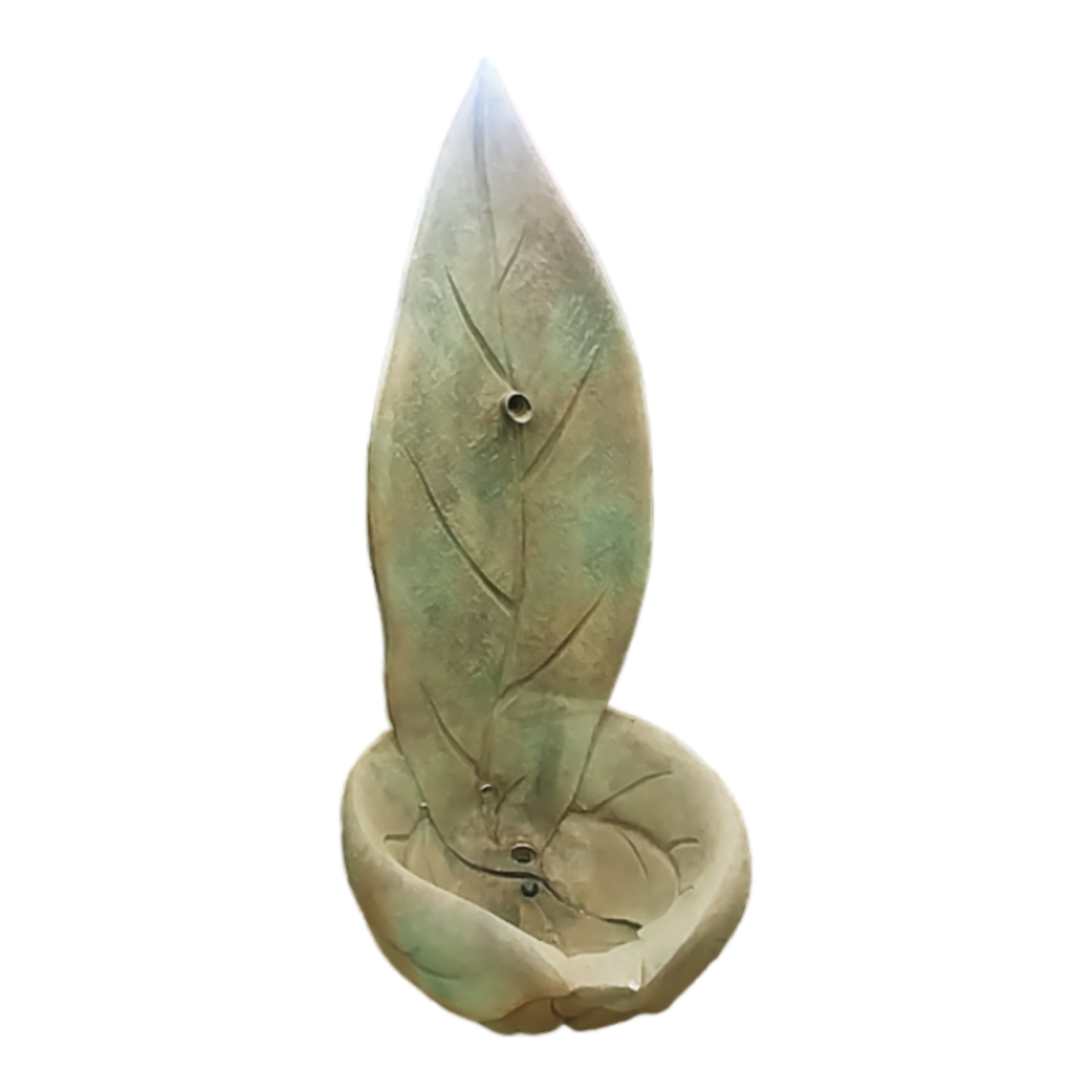 Cast Stone Fountain Giant Leaves - 47"