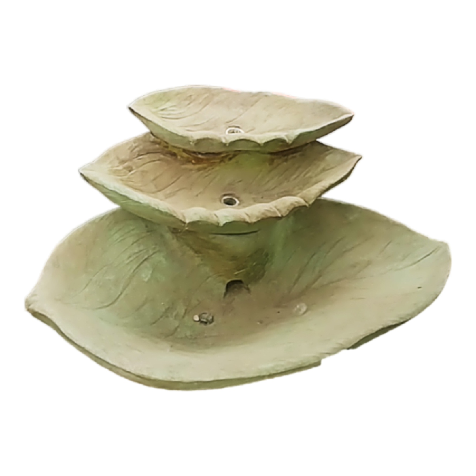 Decorative Fountain - 3 Tier Giant Leaves