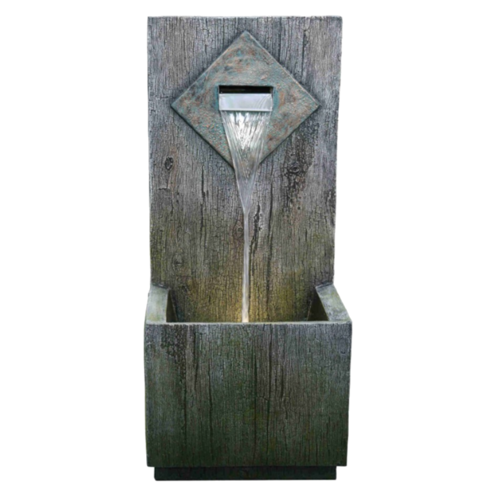 Decorative Resin Fountain - Wooden Board Well