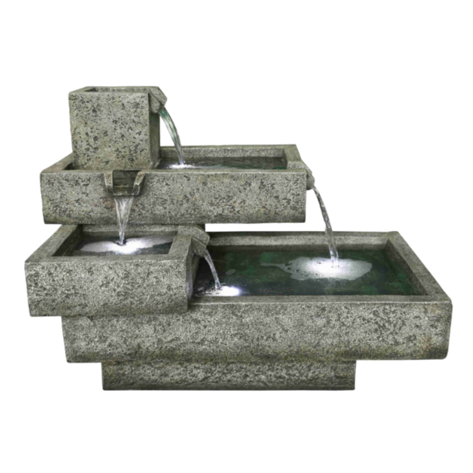 DW Fountains - Polyresin Fountain 15 - Stone Rectangles (18kg)
