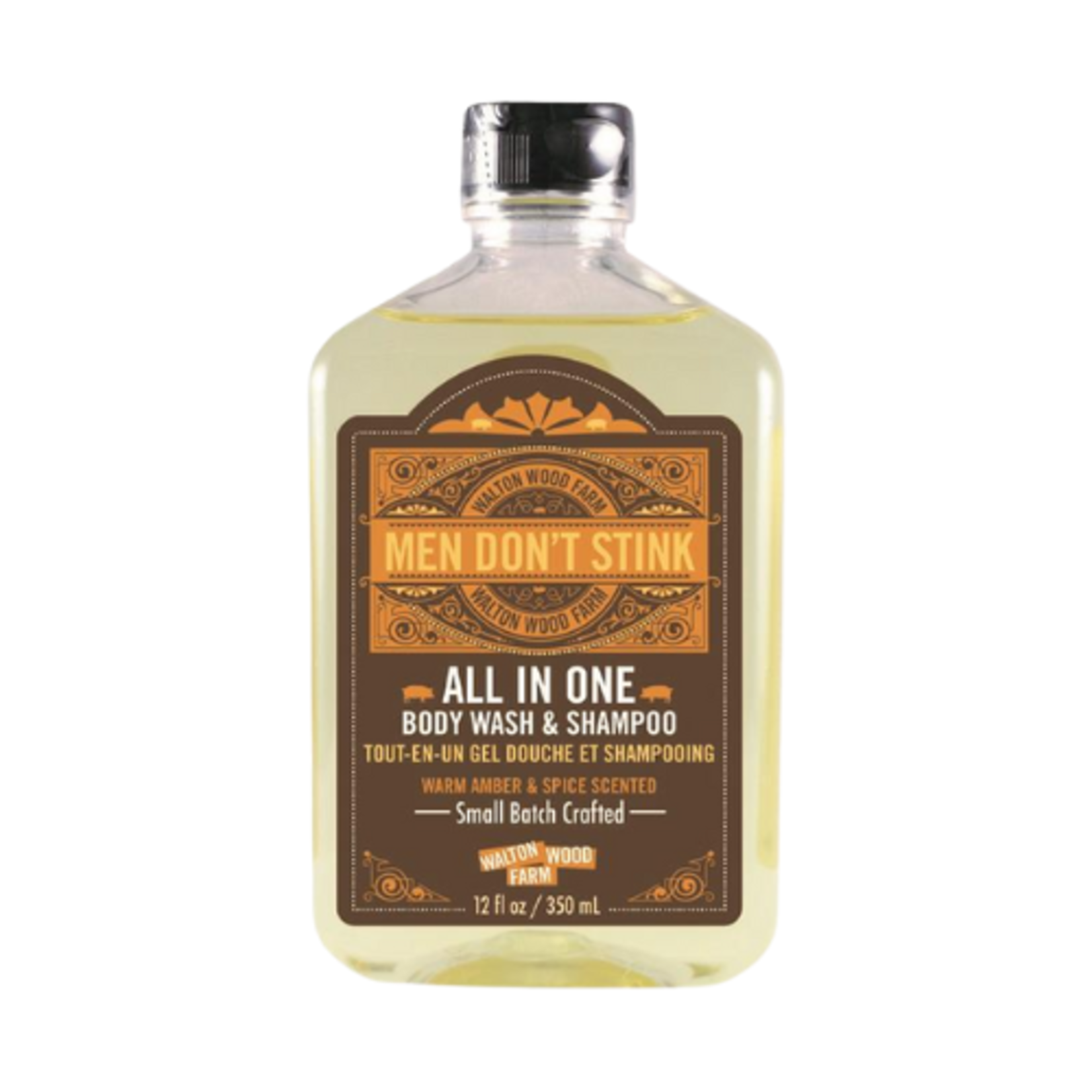 Walton Wood Farm All In One - Men Don't Stink Body Wash & Shampoo - 350ml