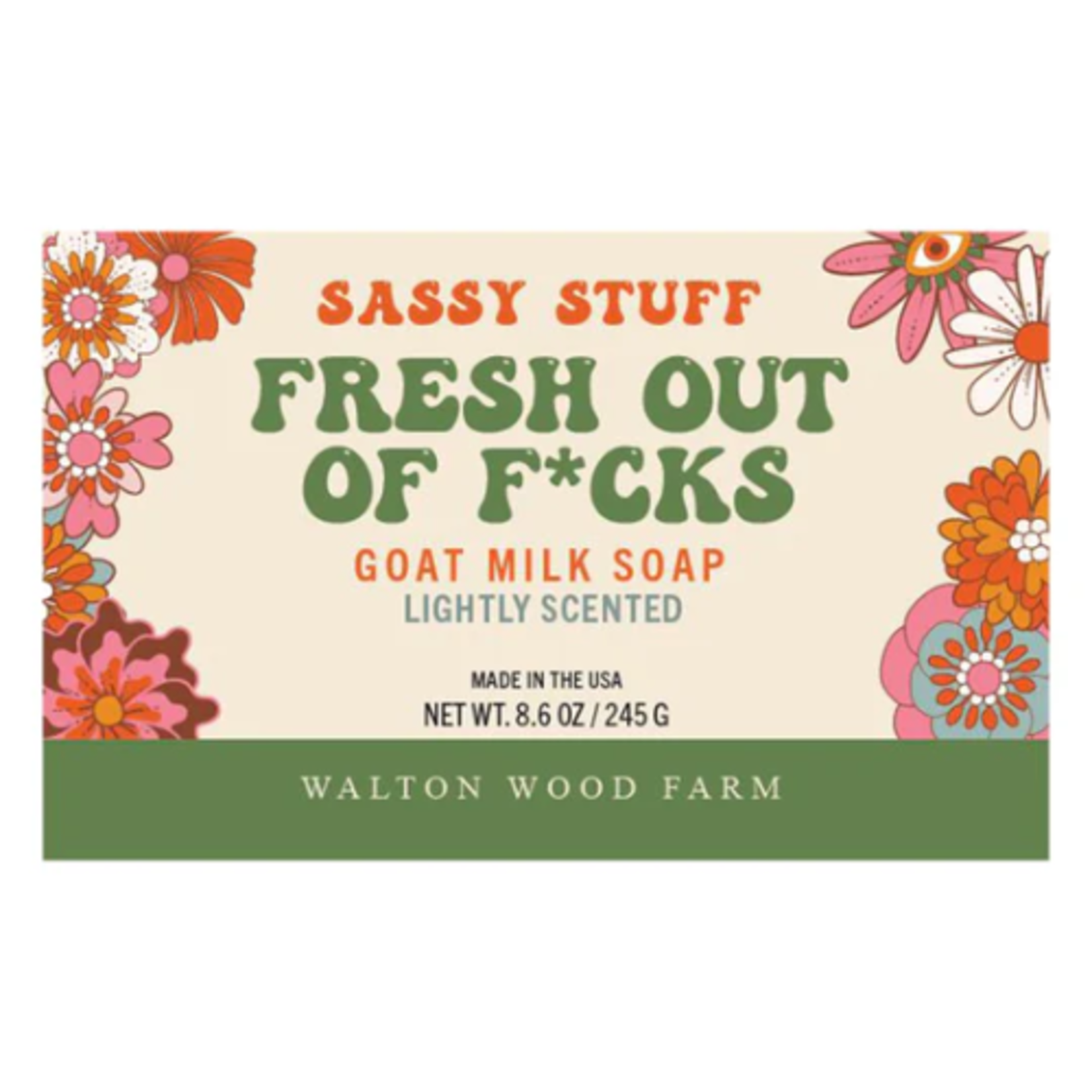 Walton Wood Farm Soap Bar - Fresh Out Of Fcks Goat Milk Soap - 245g