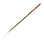 Berry & Bird Long Handle Crack Weeder 63 Inch with Wood Handle L-Shaped Stainless Steel Garden Crevice Weeding Sickle