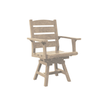 C.R. Plastics Napa Dining Swivel Arm Chair