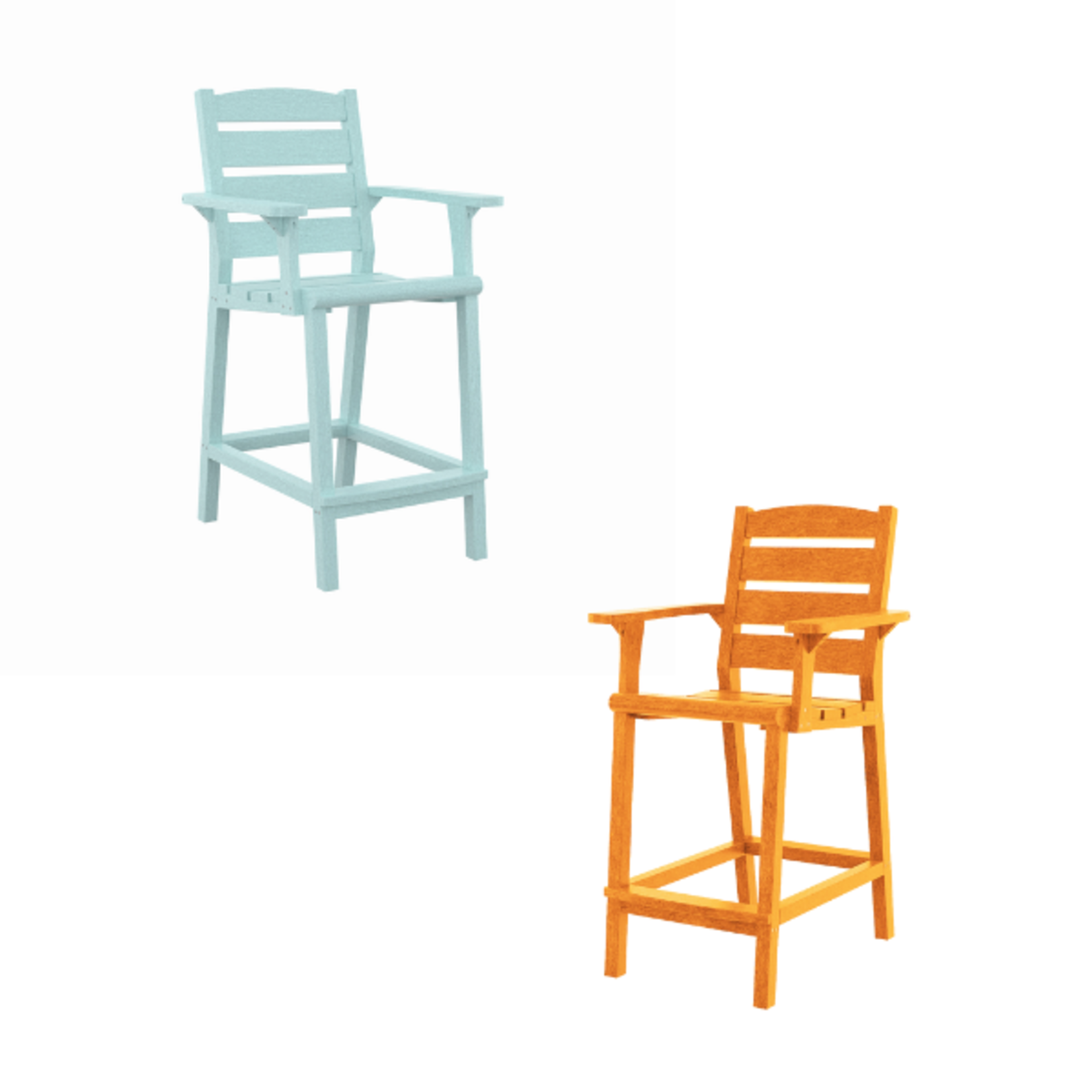 C.R. Plastics C.R. Plastics - Napa Counter Arm Chair