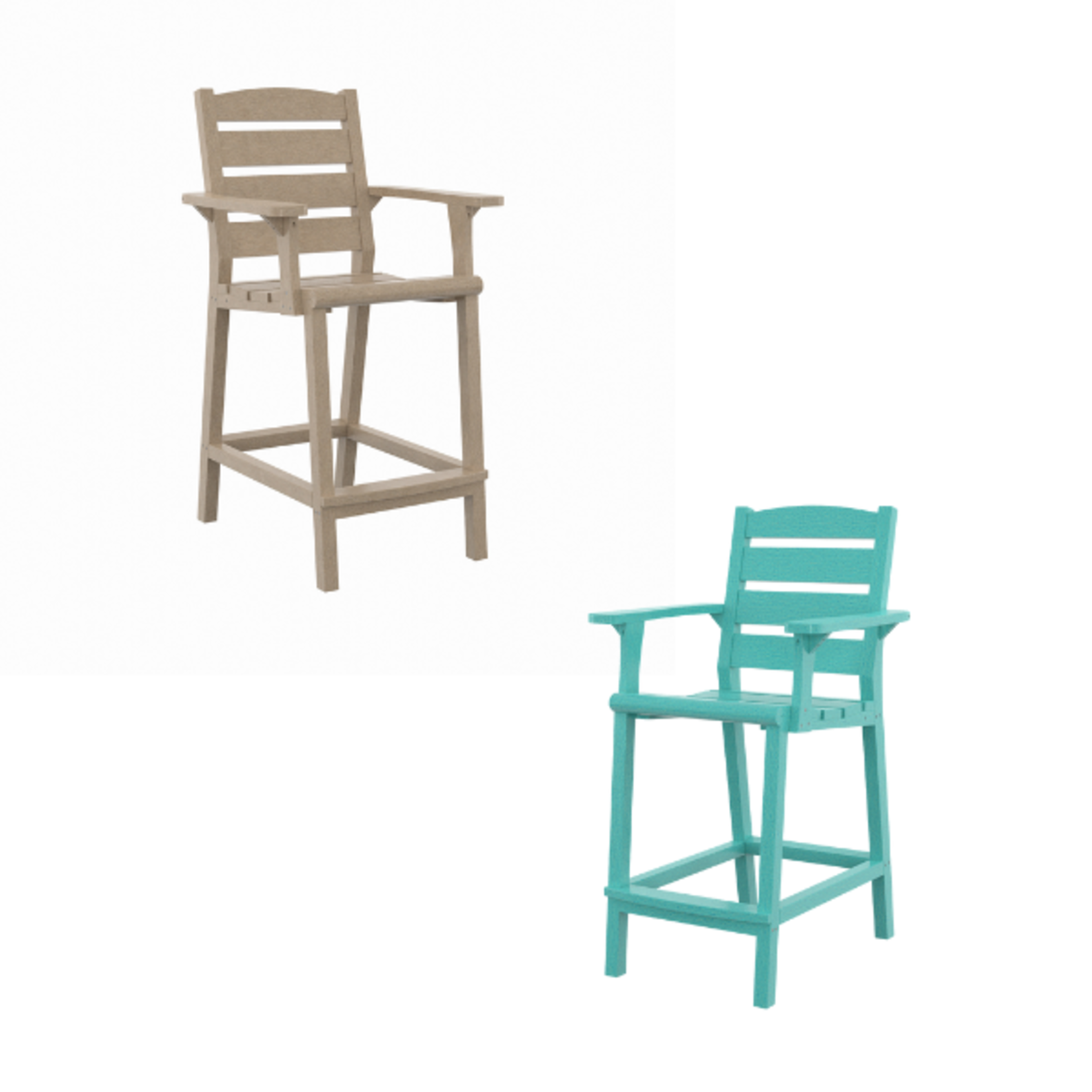 C.R. Plastics C.R. Plastics - Napa Counter Arm Chair