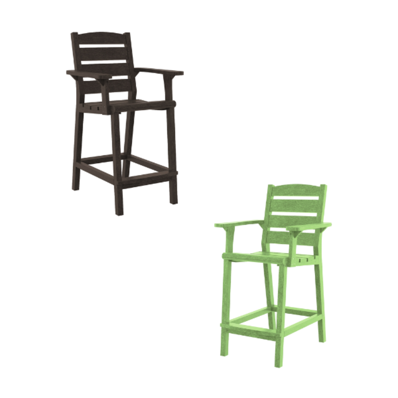 C.R. Plastics C.R. Plastics - Napa Counter Arm Chair