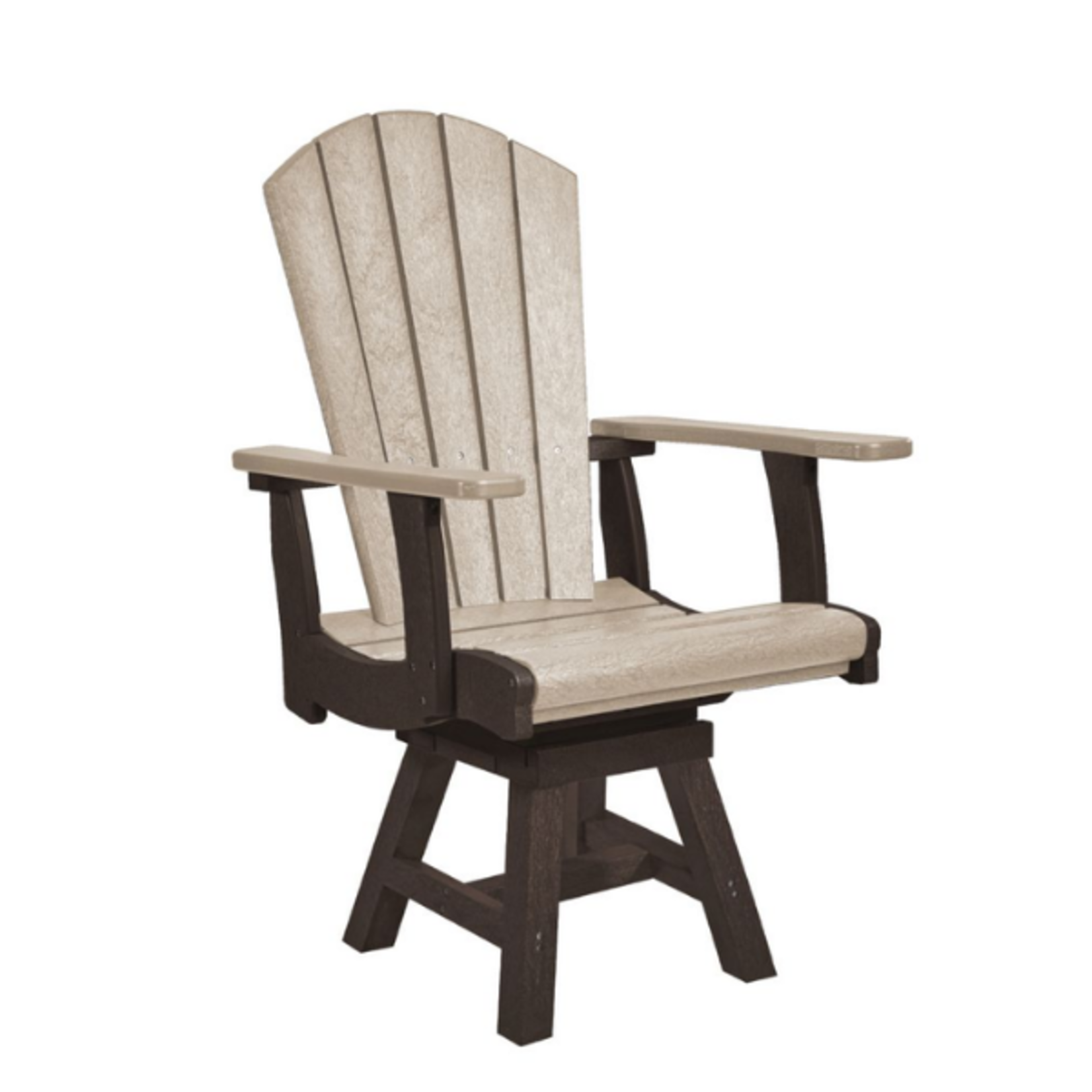 C.R. Plastics C.R. Plastic - Addy Swivel Dining Arm Chair