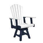 C.R. Plastics Addy Swivel Dining Arm Chair