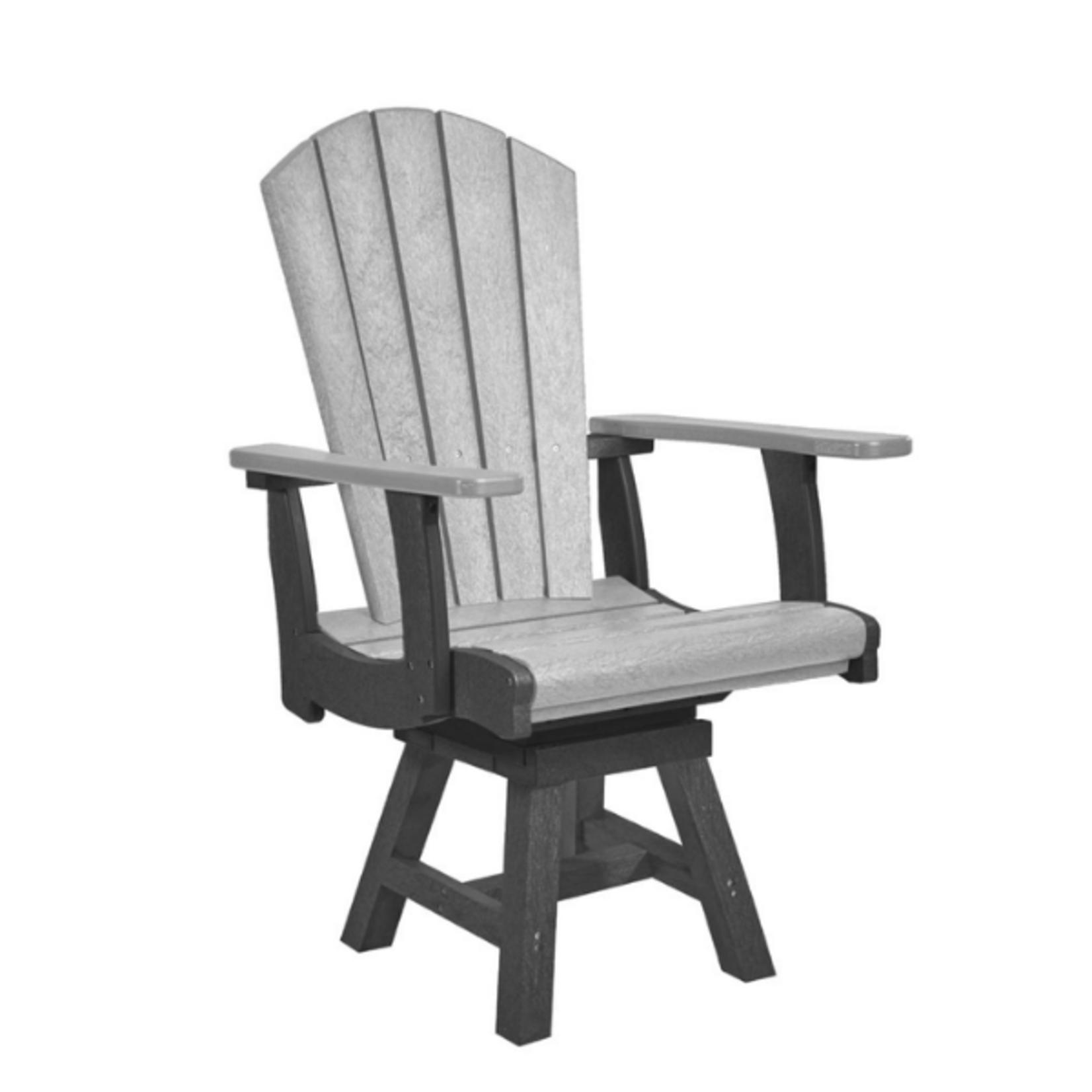C.R. Plastics C.R. Plastic - Addy Swivel Dining Arm Chair