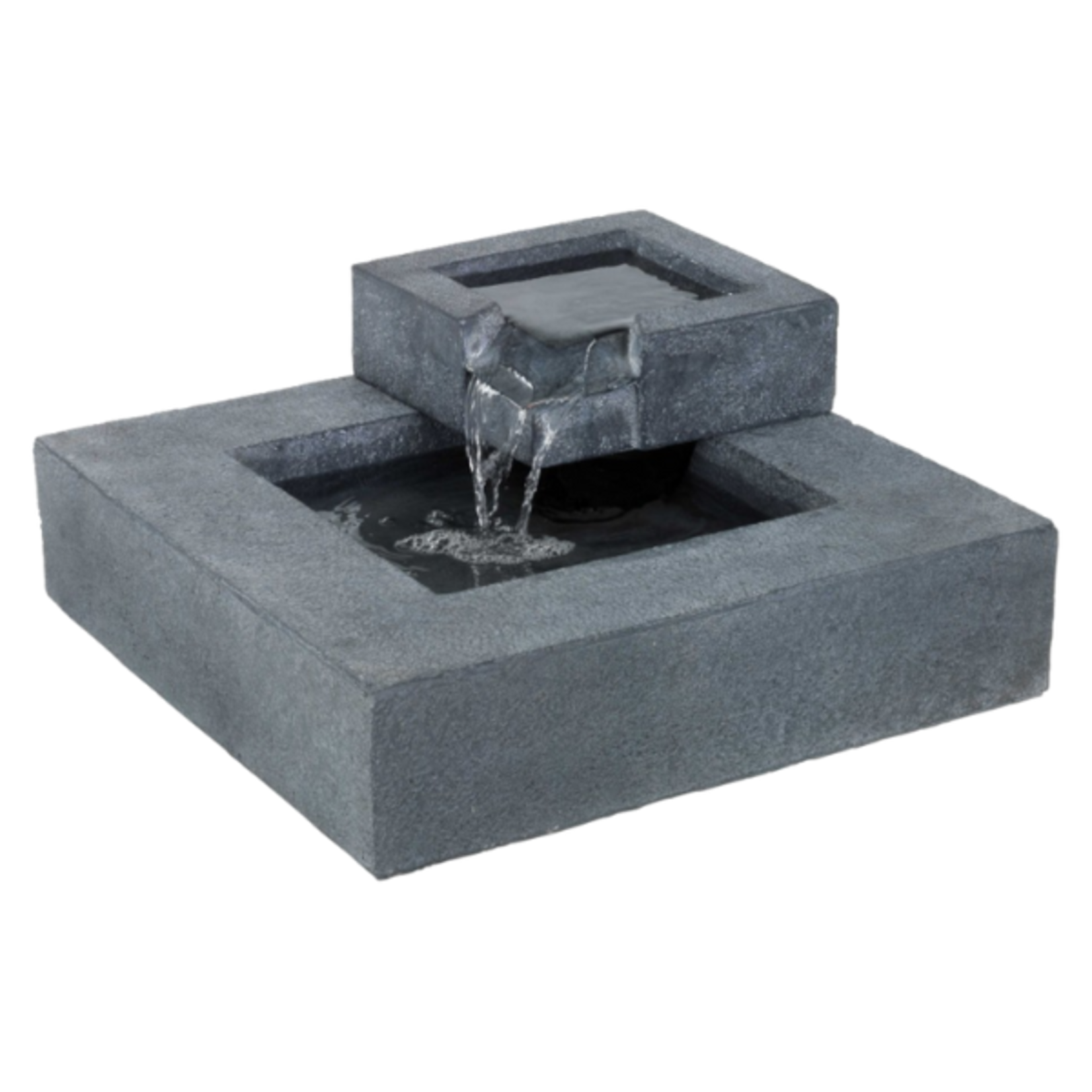 Lumineo Lumineo - Lightweight Low Square Tiered Spill Fountain